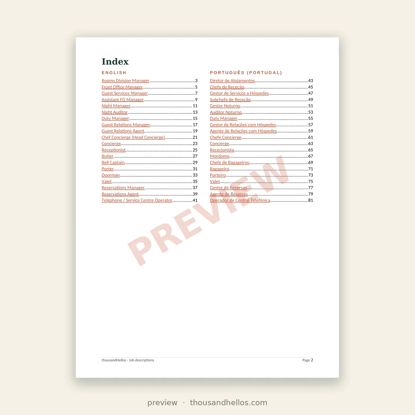 Hello Toolkit: Rooms division job descriptions - Image 2