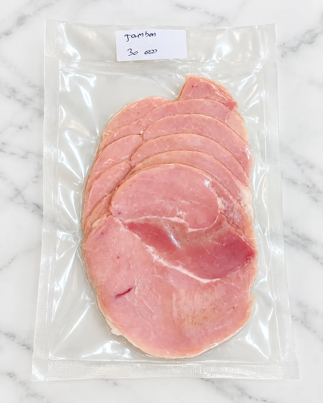 Homemade ham - 6 layers / Jambon sous vide - 6 tranches