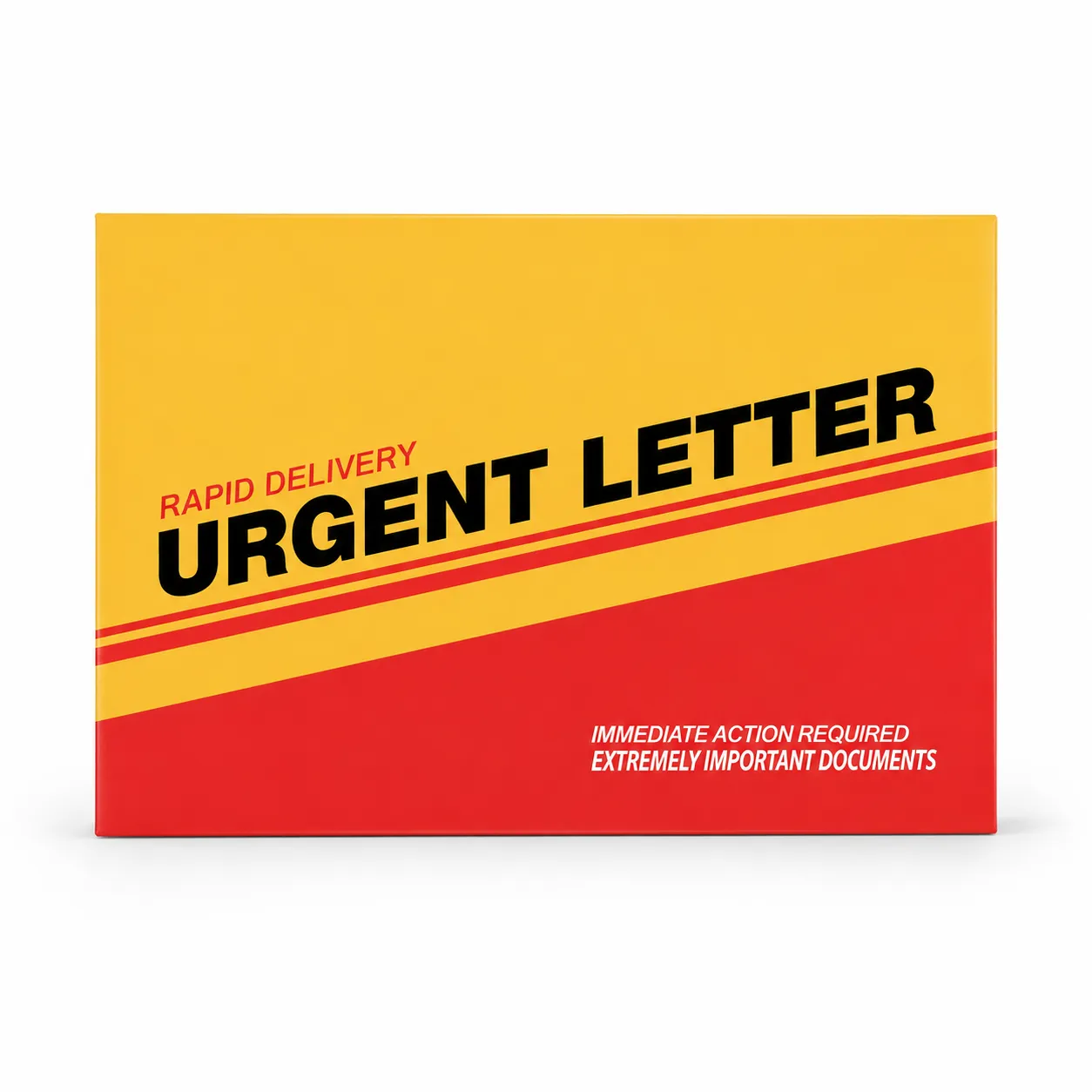 The 9x12 urgent letter envelope used in the Empty Chair Recovery System