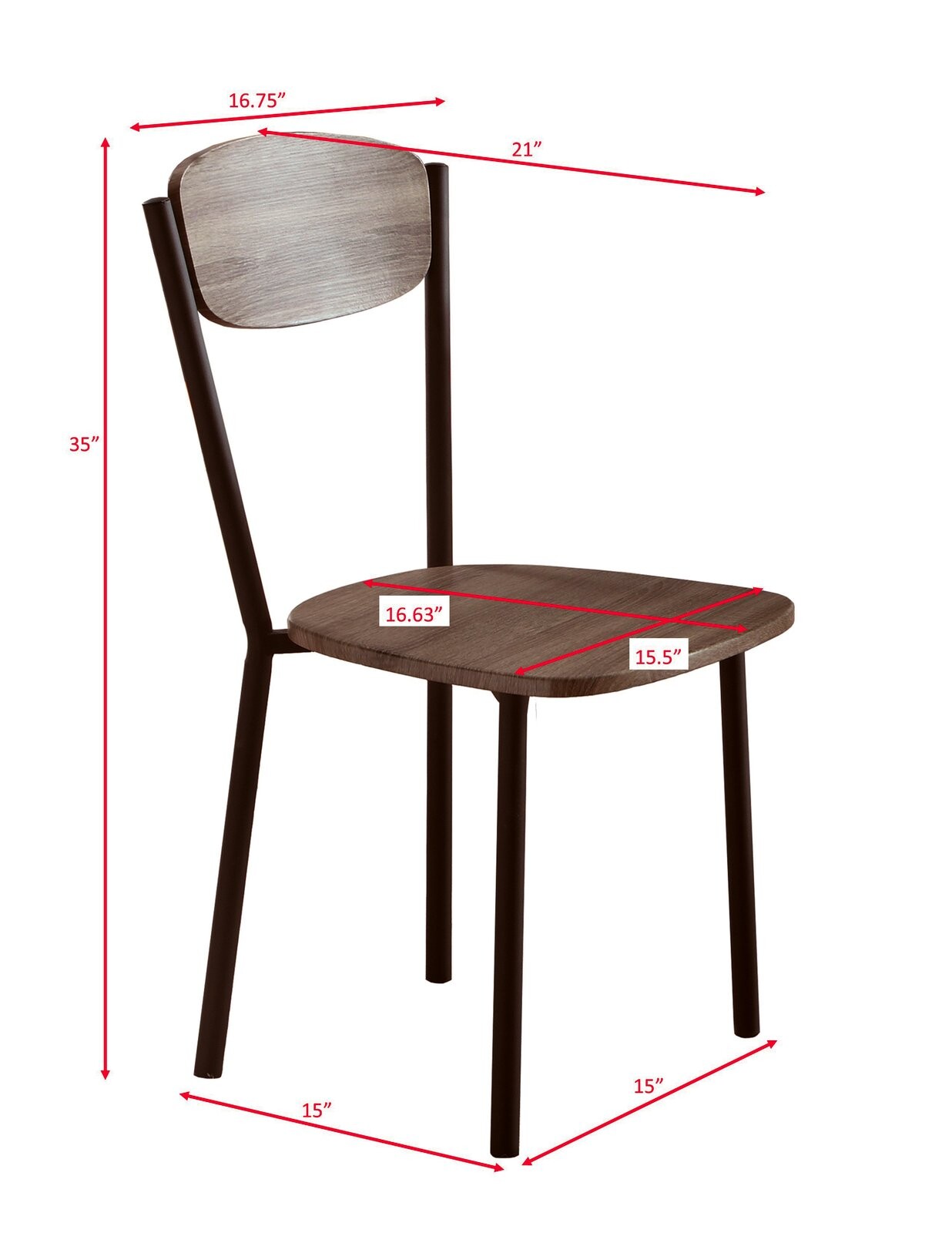 BLAKE 5-PK ROUND DINING SET GREYWAS