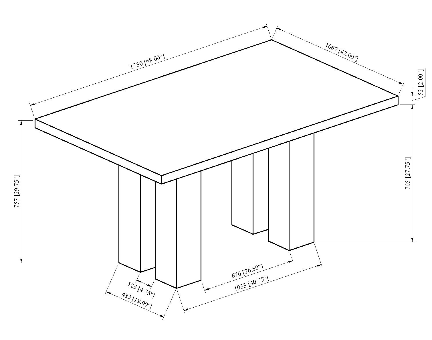 PARKSIDE DINING TABLE
