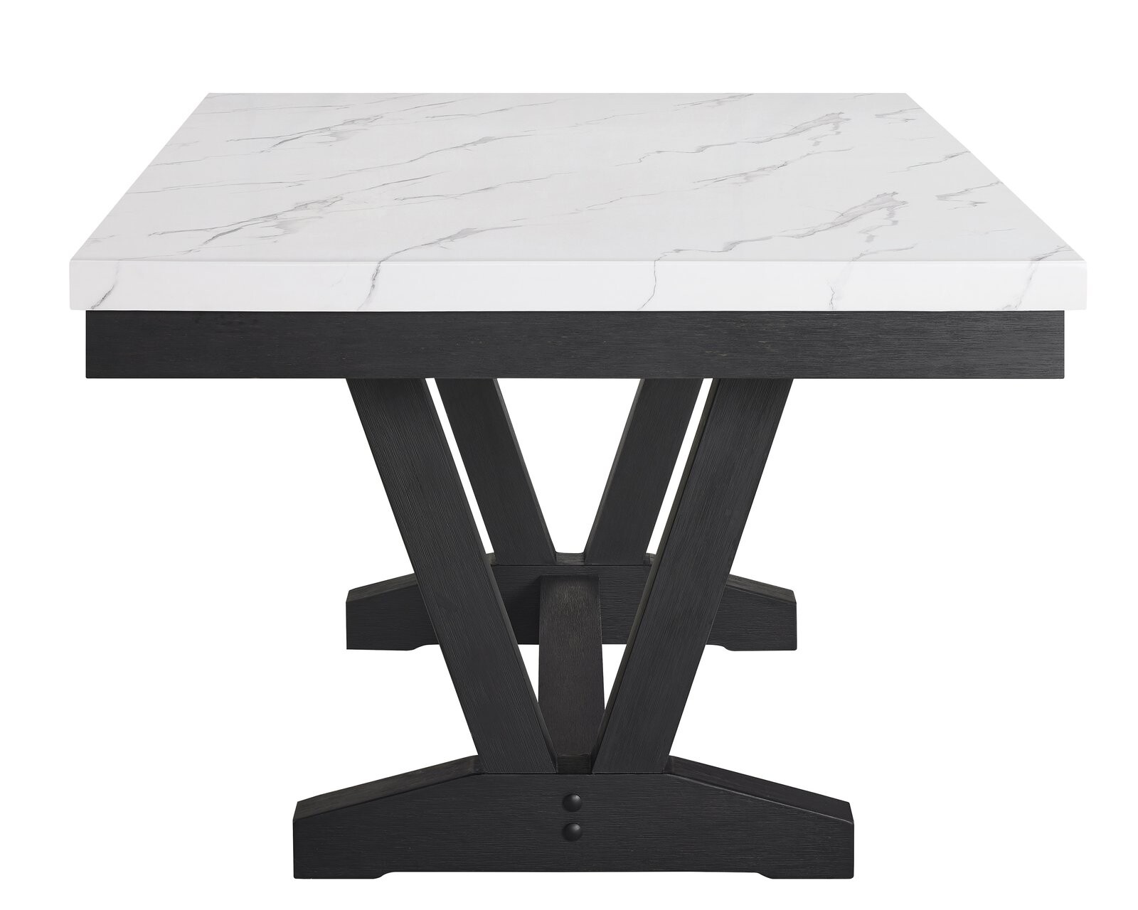 VANCE FAUX MARBLE DINING TABLE
