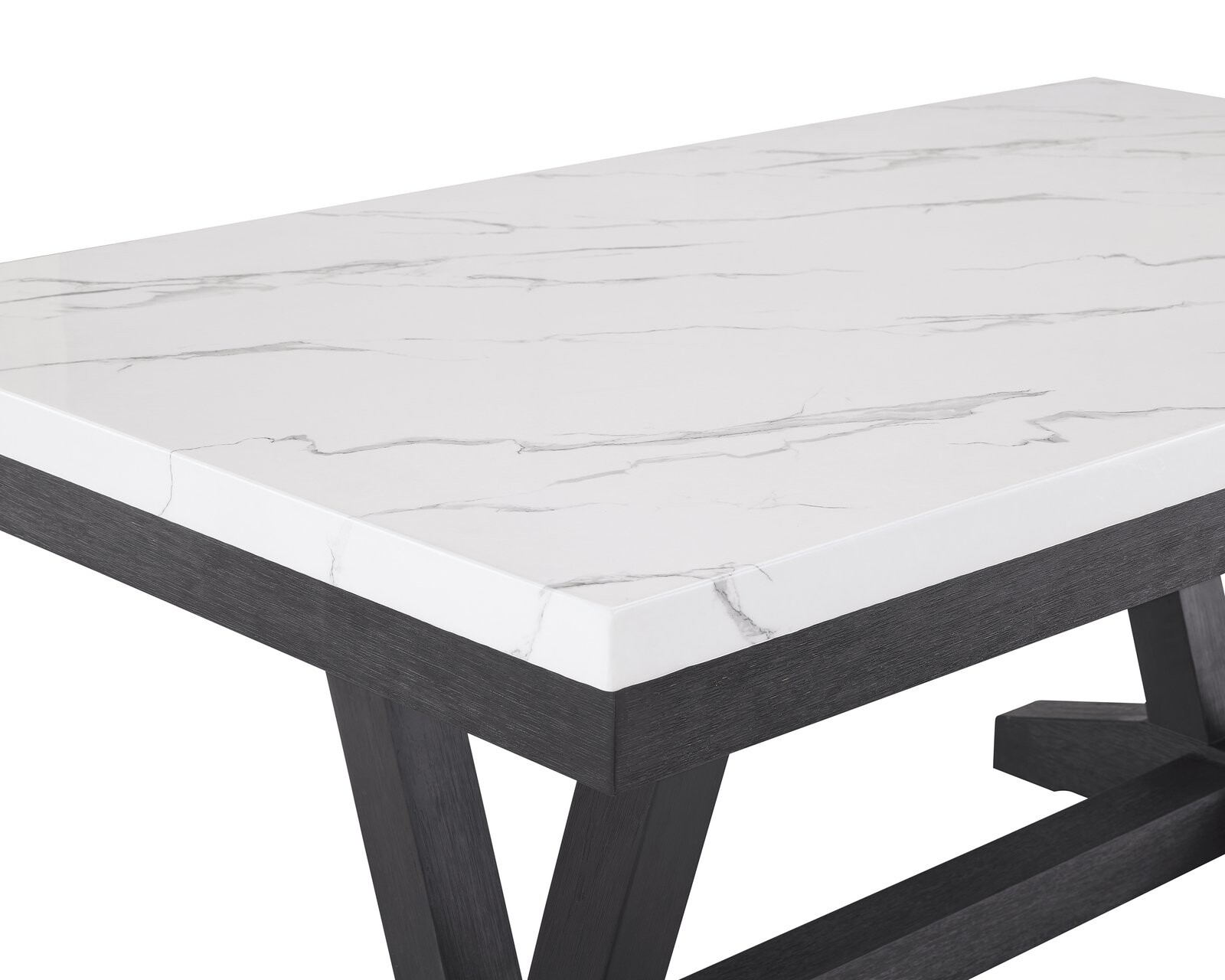 VANCE FAUX MARBLE DINING TABLE