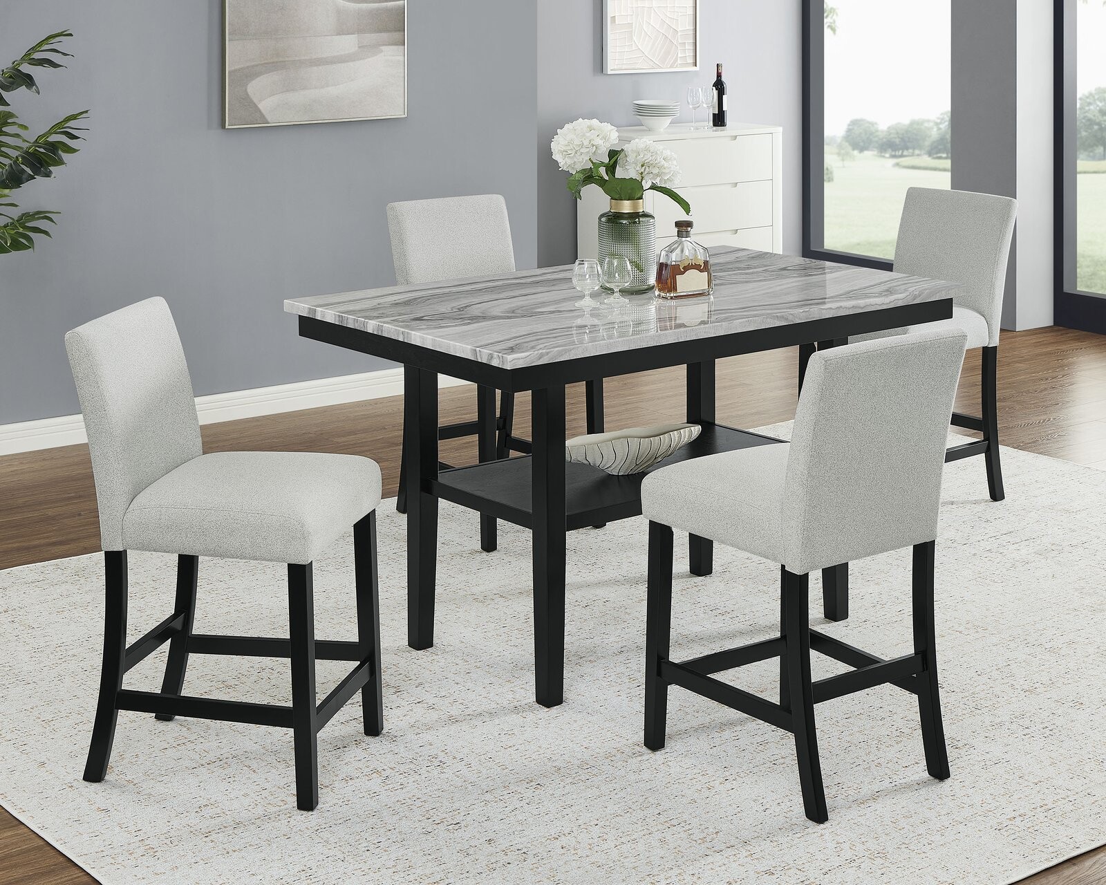 MARBEL 5-PK FAUX MARBLE CT HT SET