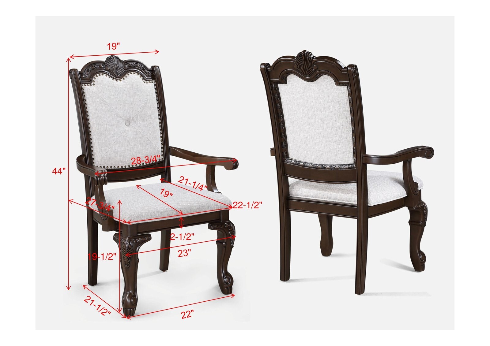 KIERA ARM CHAIR-COFFEE BROWN