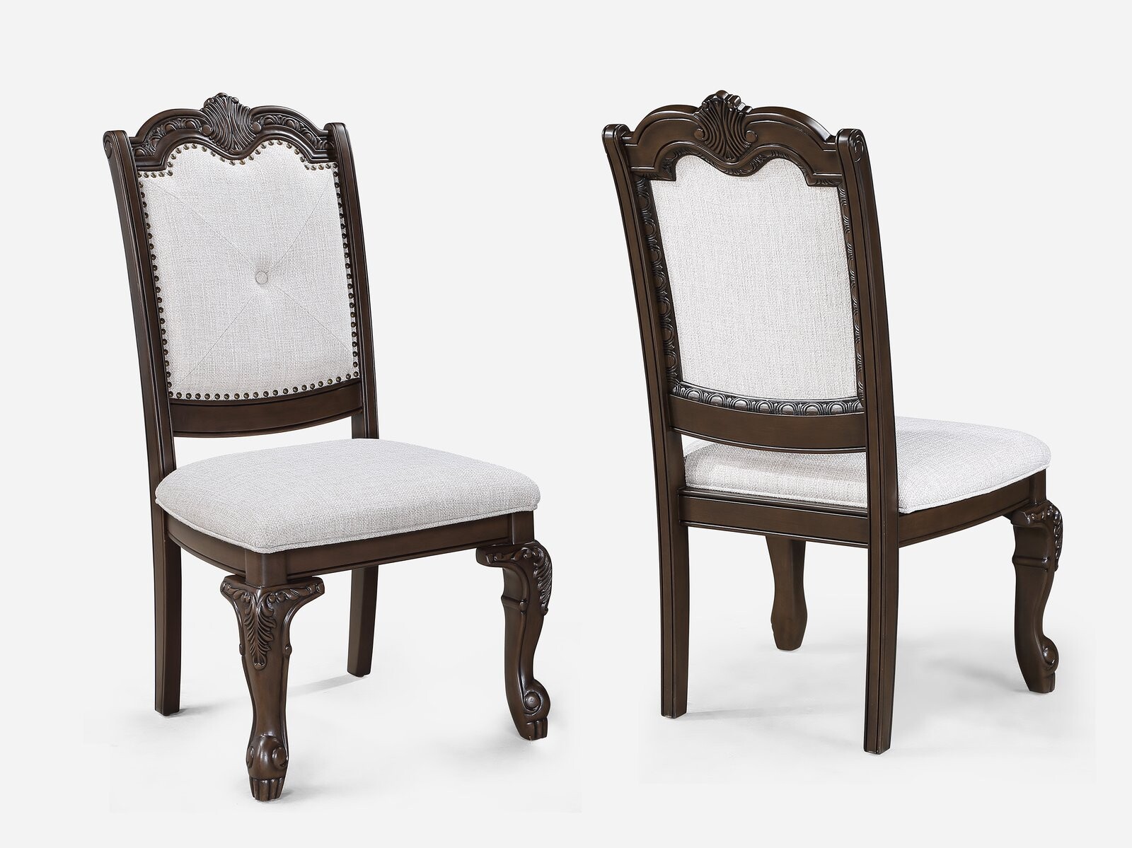 KIERA SIDE CHAIR-COFFEE BROWN