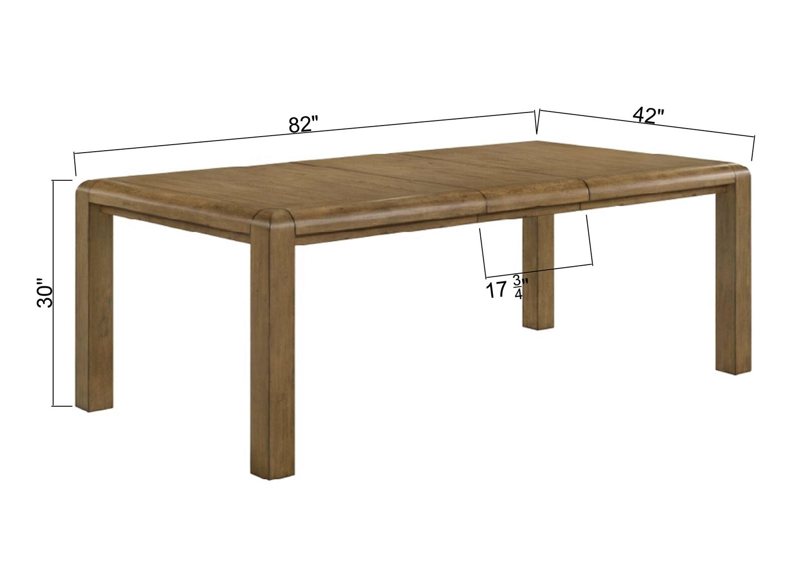 COCKRELL DINING TABLE (W/18 LEAF)