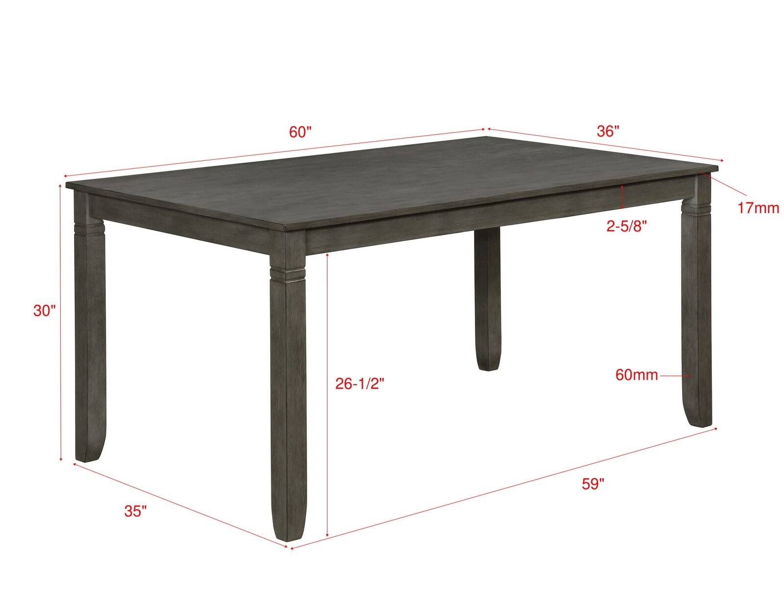 PAIGE 7-PK DINETTE SET