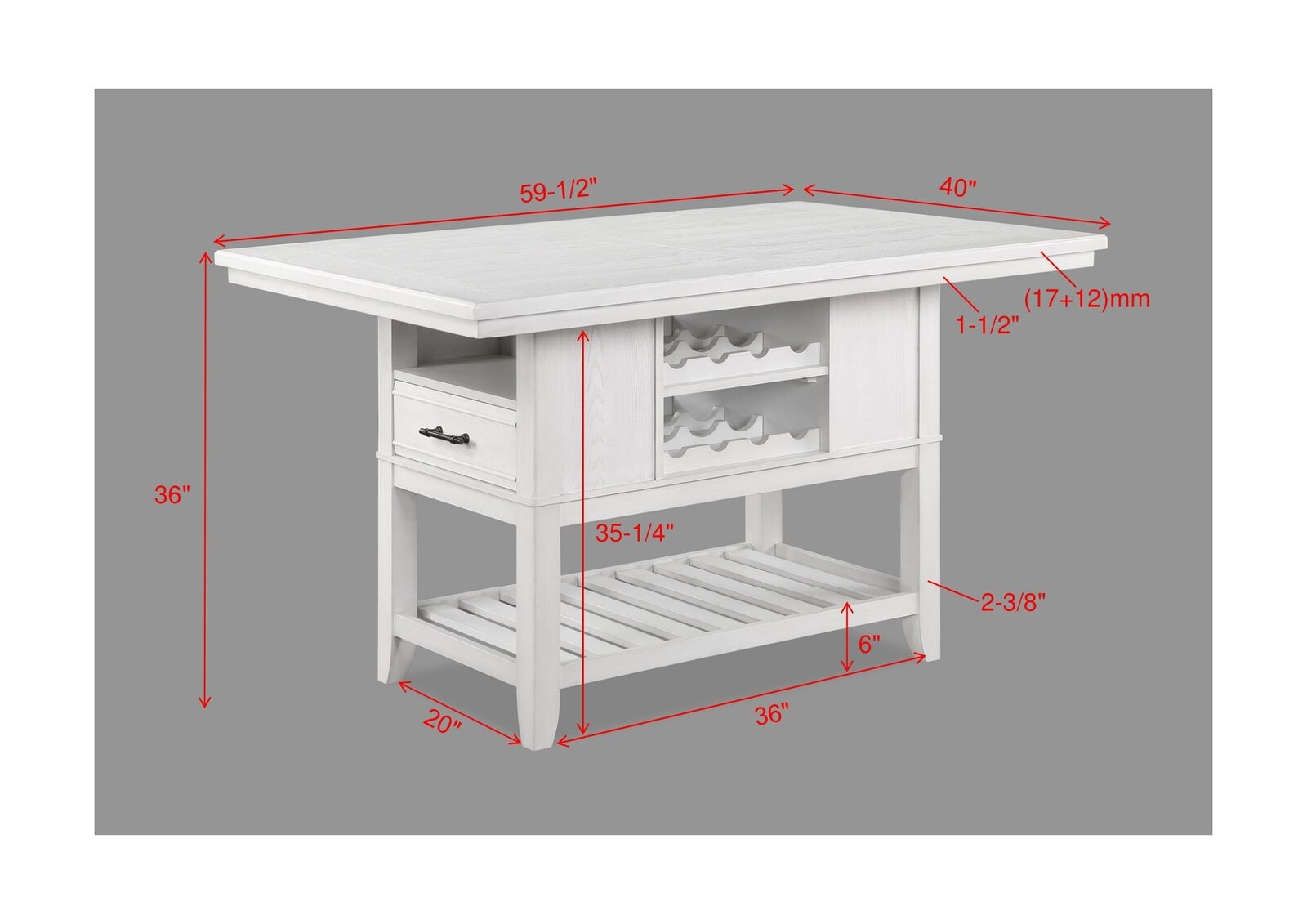 WENDY COUNTER HEIGHT TABLE