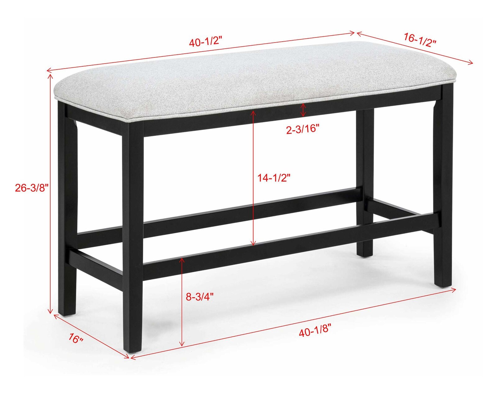 SEBASTIAN COUNTER HEIGHT BENCH