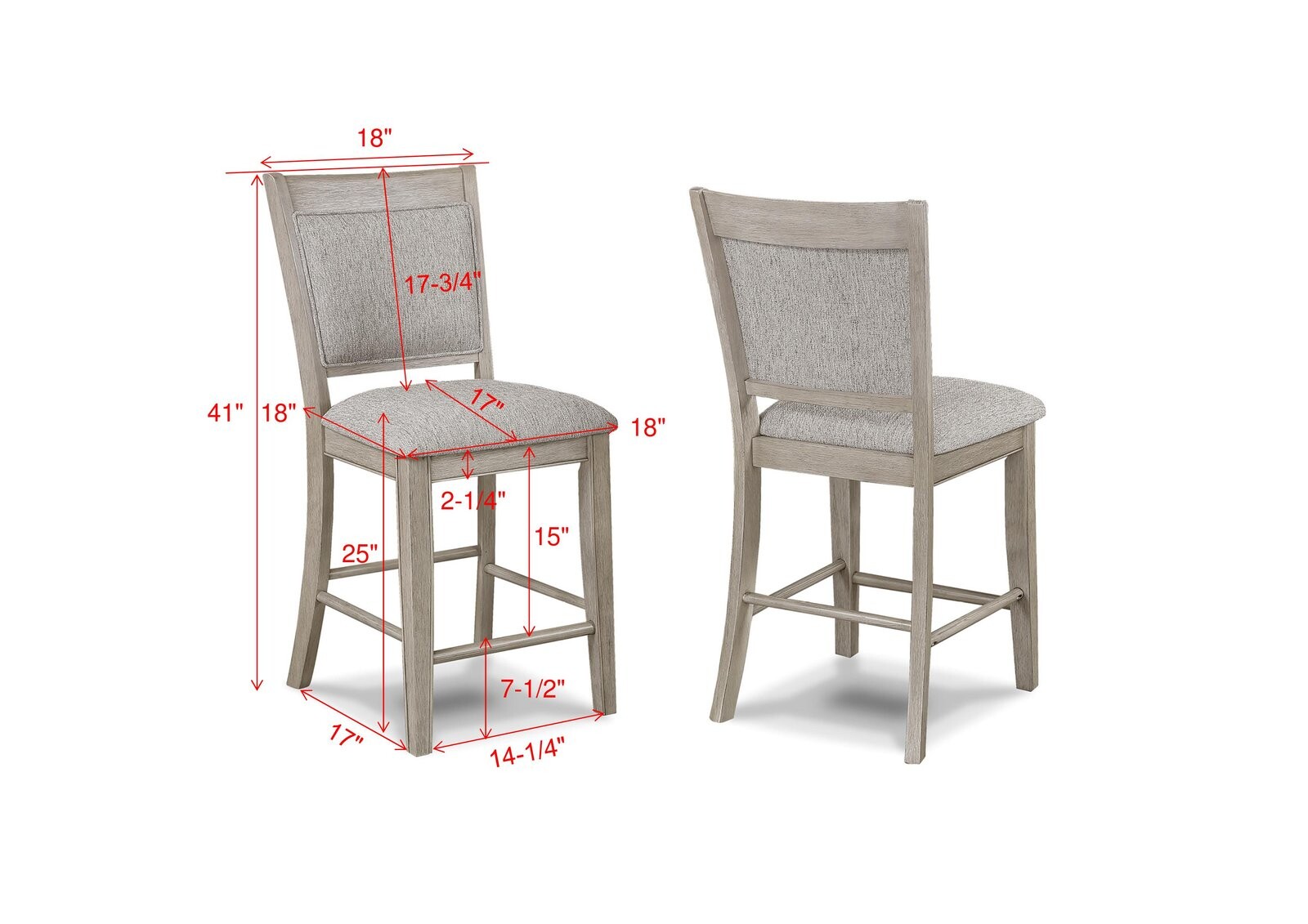 FULTON COUNTER HT CHAIR WHITE OAK