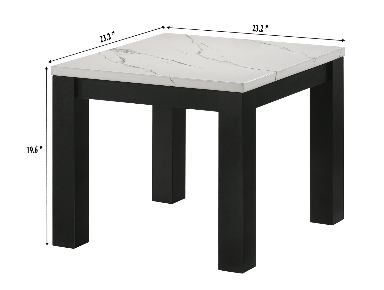 IVY 3-PK CKTL SET FAUX MARBLE WHITE