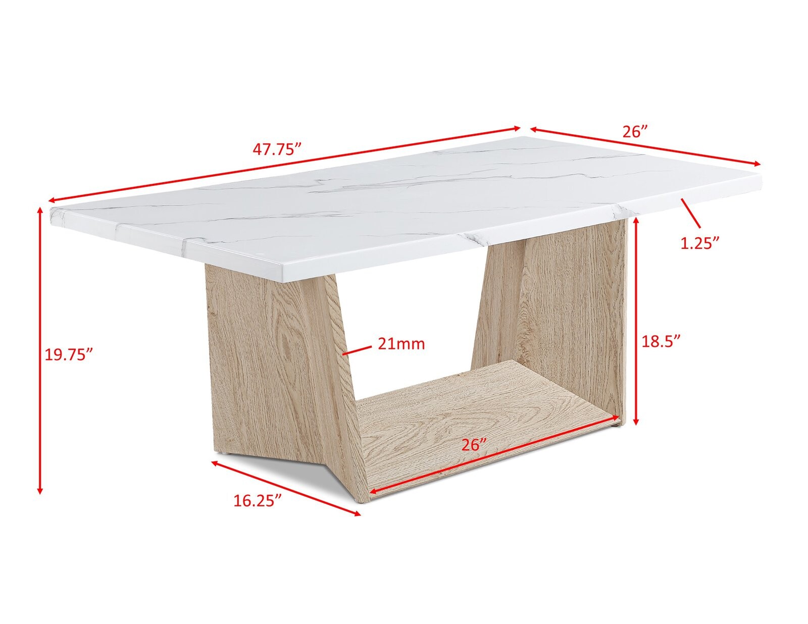 ADEA 3-PK CKTL SET BASE-WHITE OAK