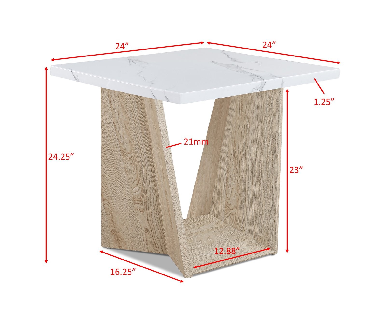 ADEA 3-PK CKTL SET BASE-WHITE OAK