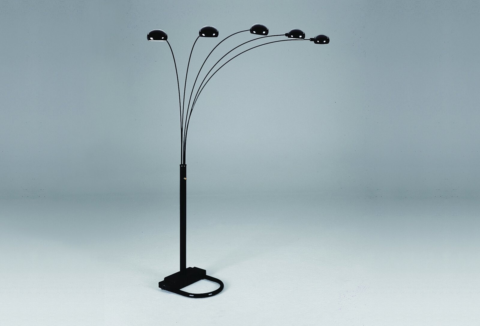 PEACOCK SHADE FLOOR LAMP BK 82 H