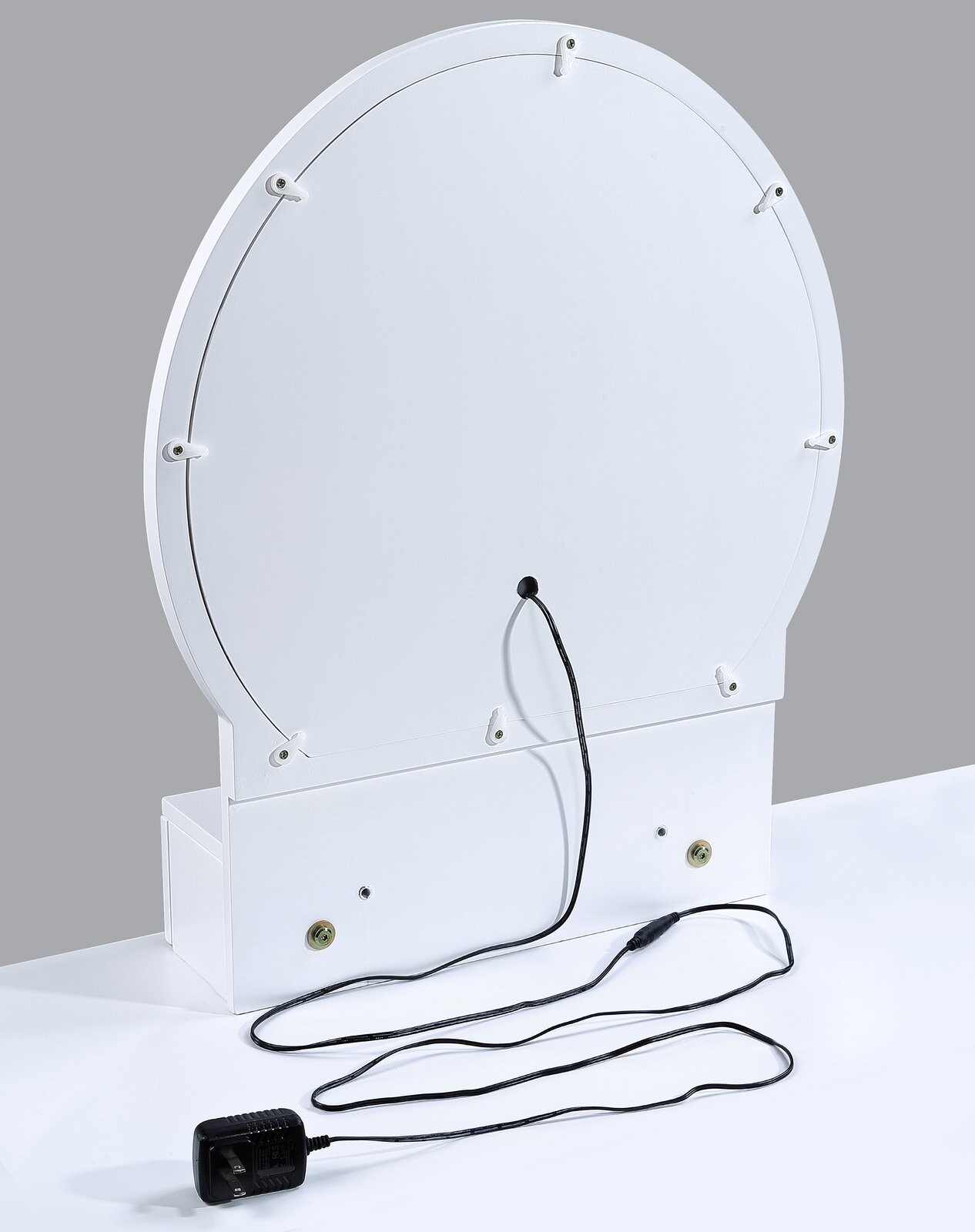 CECILIA VANITY TABLE & STOOL-WHITE