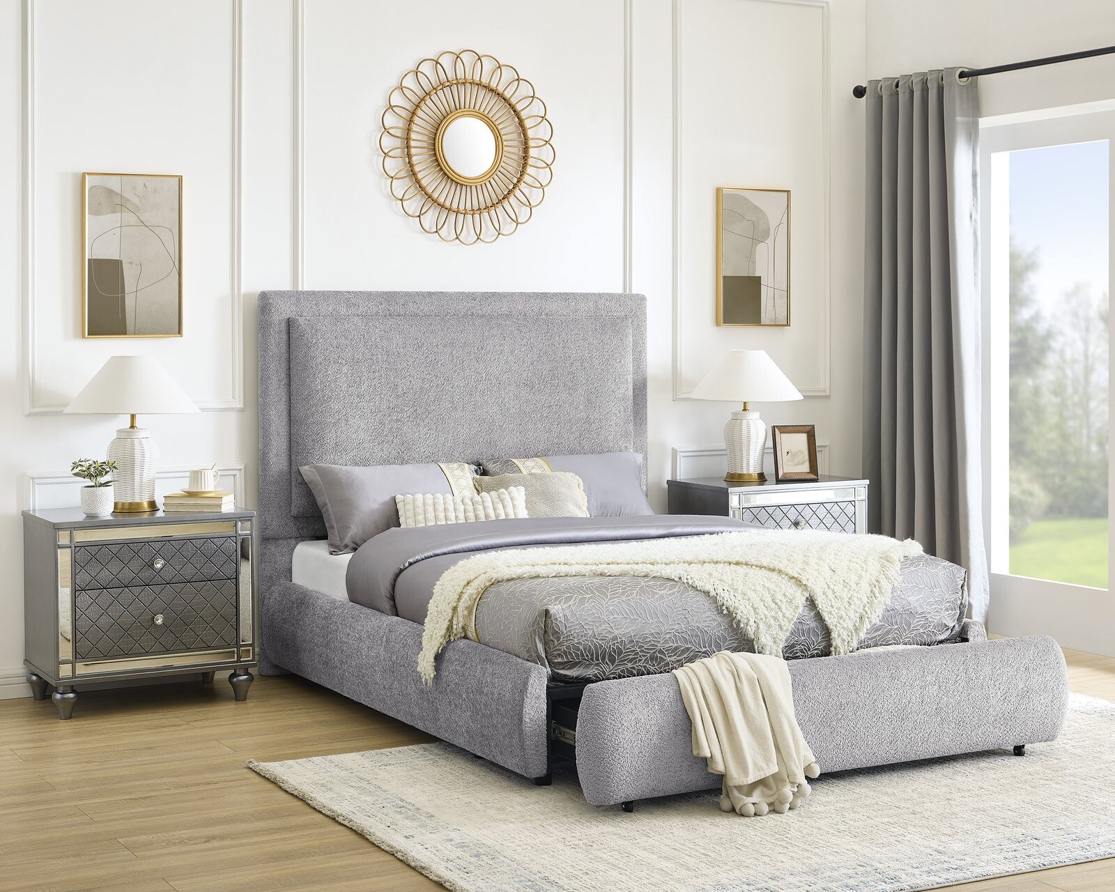 REVERIE KING/QUEEN RAIL PEWTER
