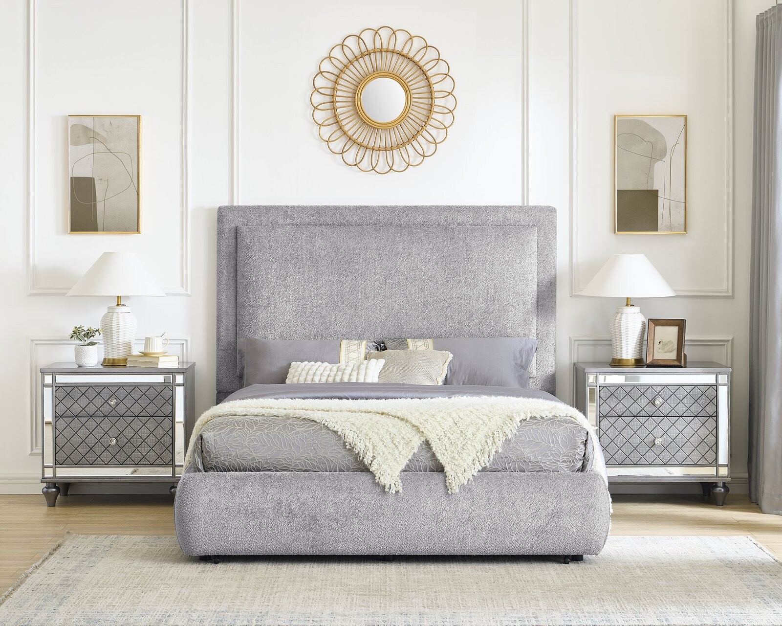 REVERIE KING/QUEEN RAIL PEWTER