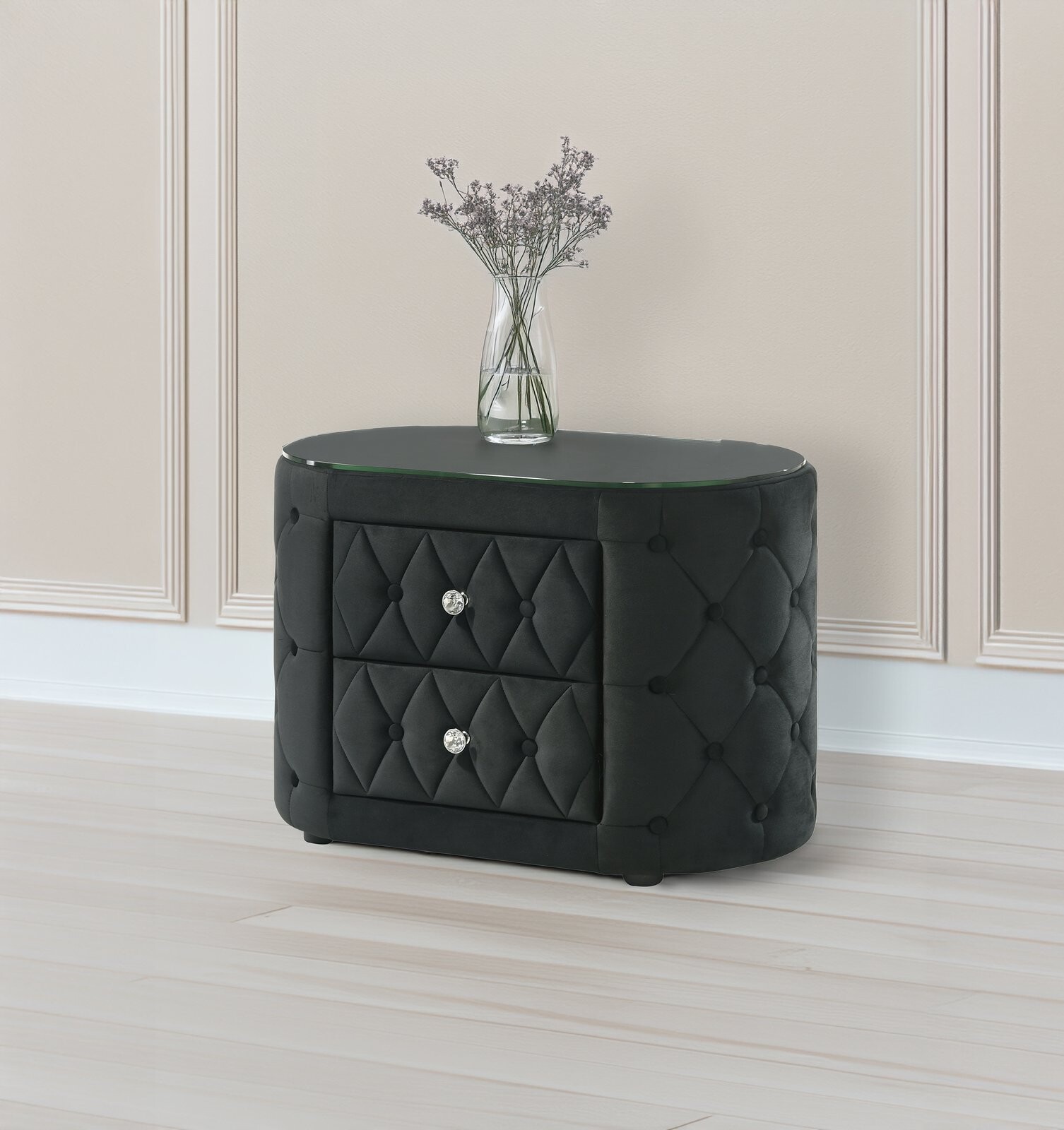VOLTARE NIGHT STAND BLACK