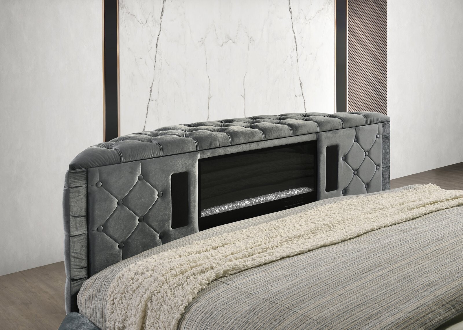 VOLTARE NIGHT STAND GREY