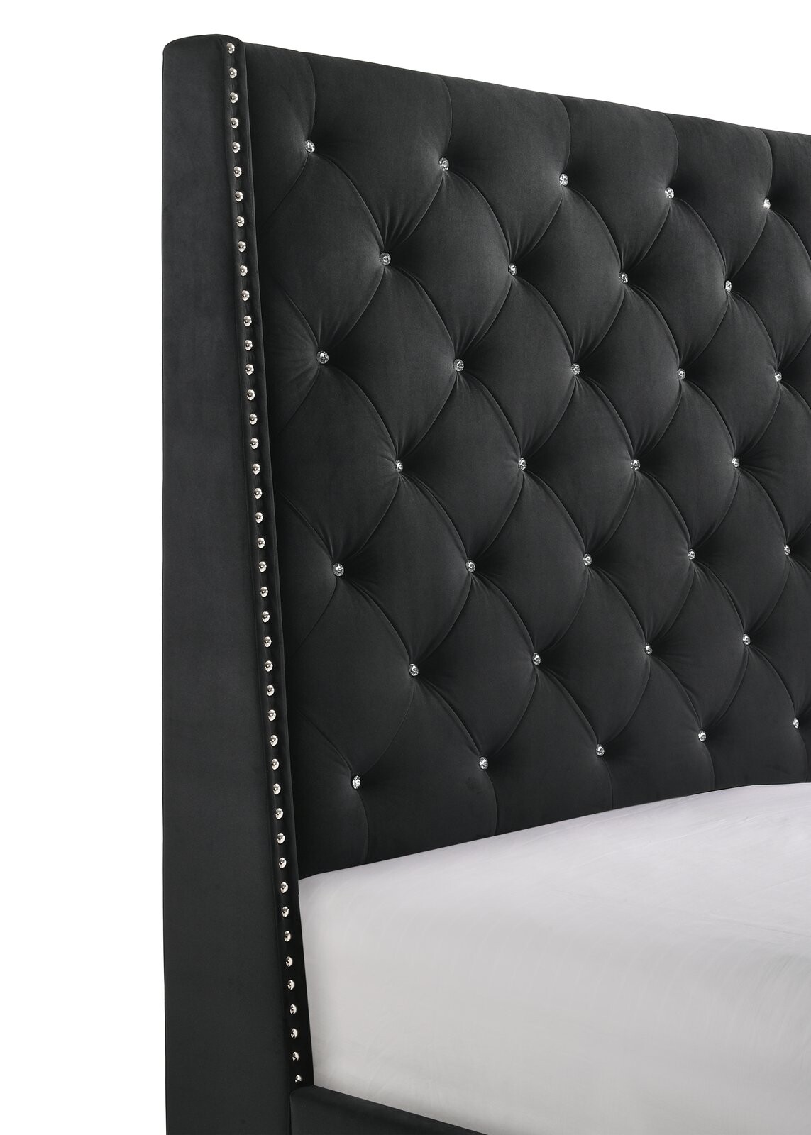CHANTILLY Q FB  RAIL &WING- BLACK