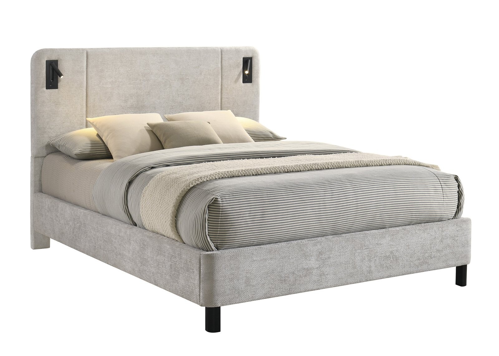 FREYA QUEEN HB/FOOTBOARD TAUPE