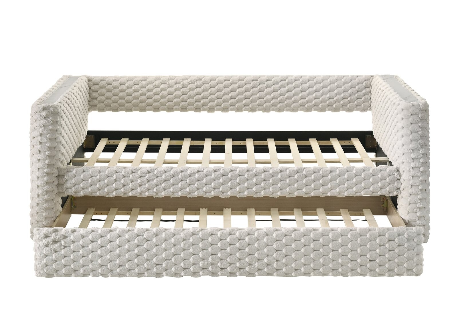 BRIELLE DAYBED ARMS SLATS-WH.DOVE