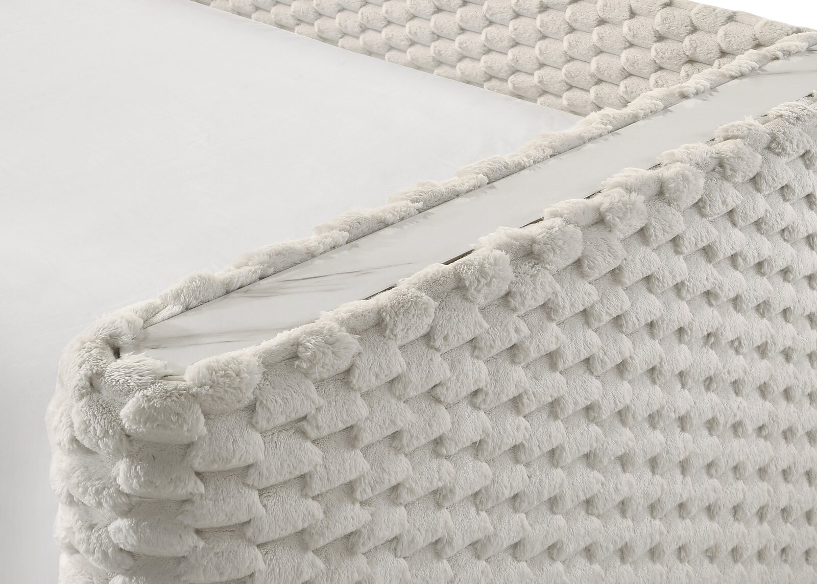BRIELLE DAYBED ARMS SLATS-WH.DOVE