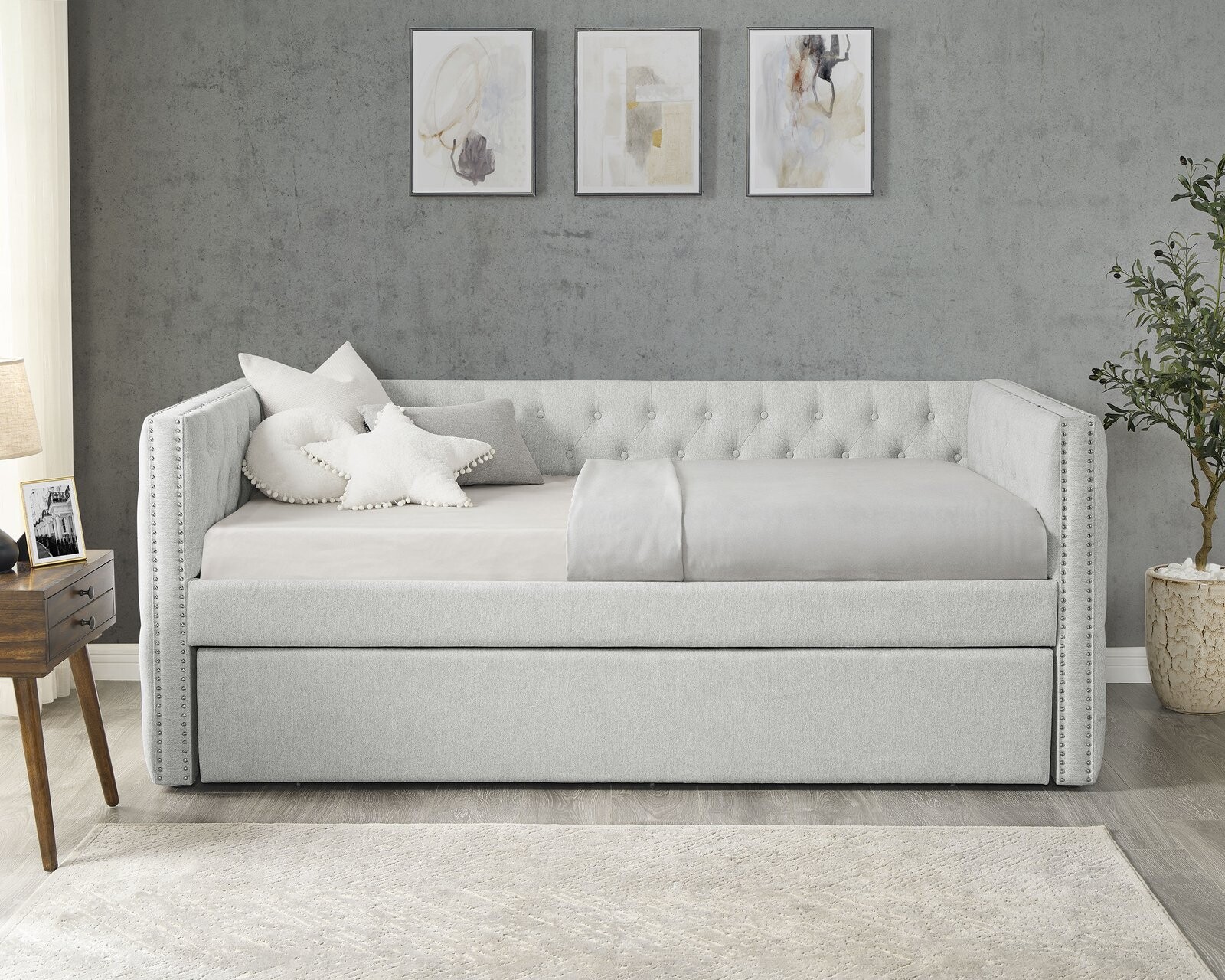 TRINA DOVE DAYBED BACK  SIDE RAIL