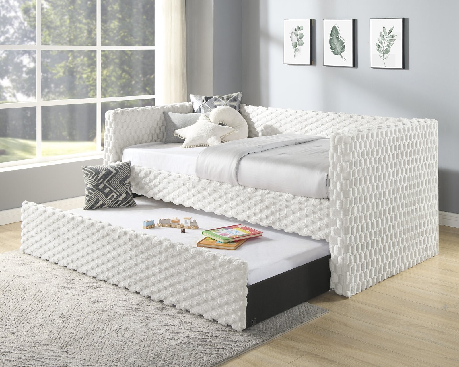 MOLLY DAYBED ARM(L&R) SLATS-WH.DOVE