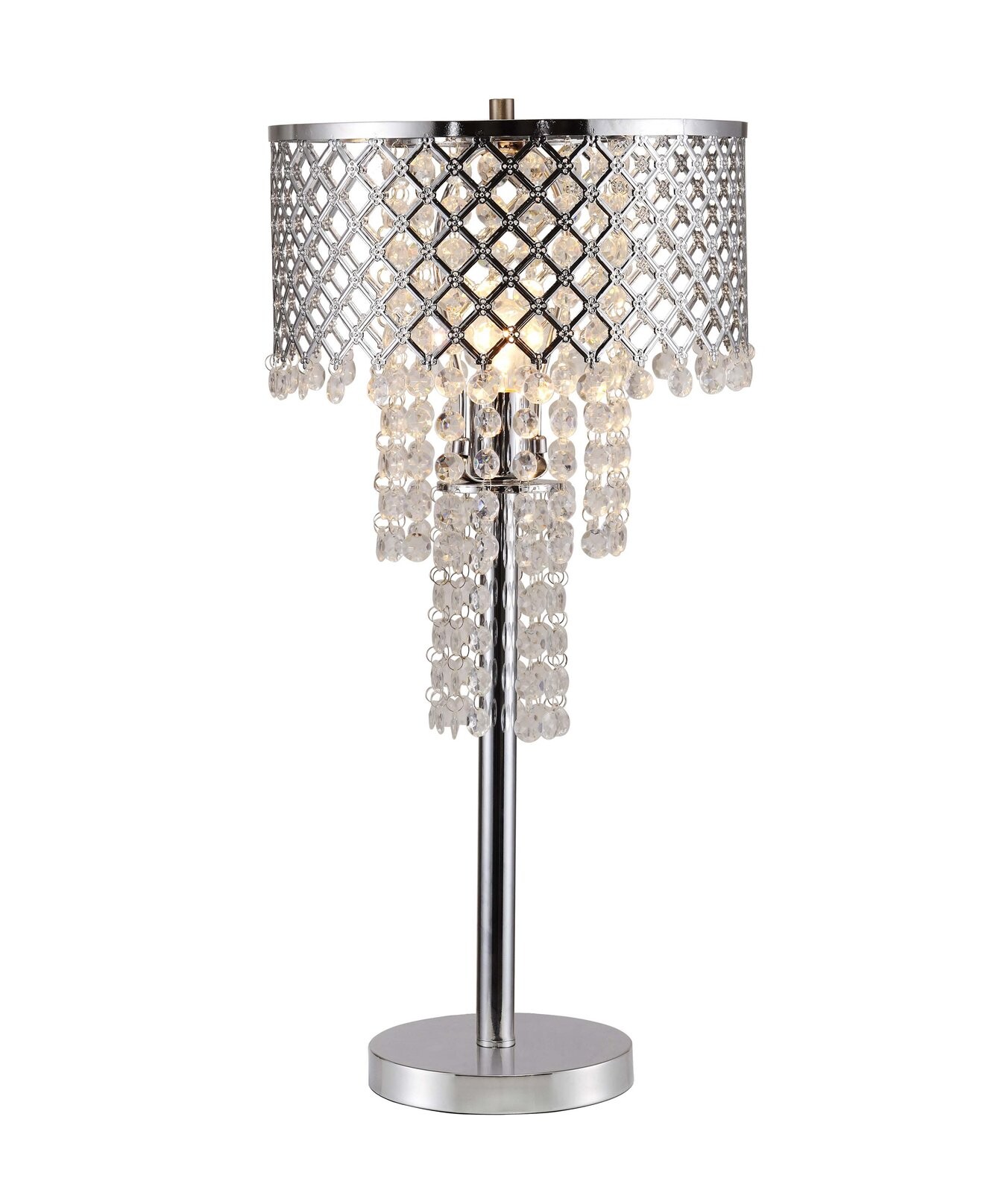 CRYSTAL ON MESH TABLE LAMP 24 H