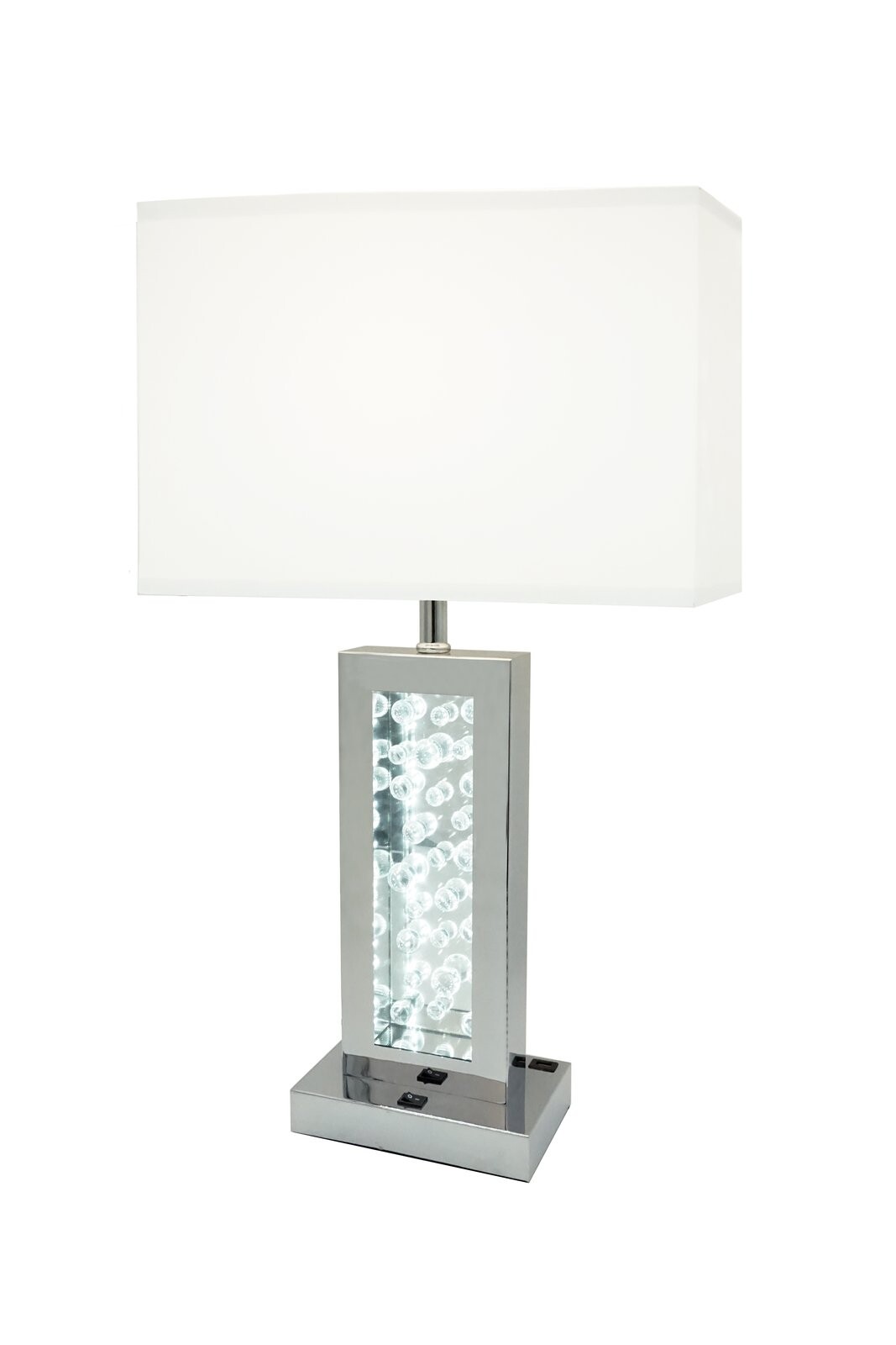 MONICA LAMP CHROME-LED ACCENT