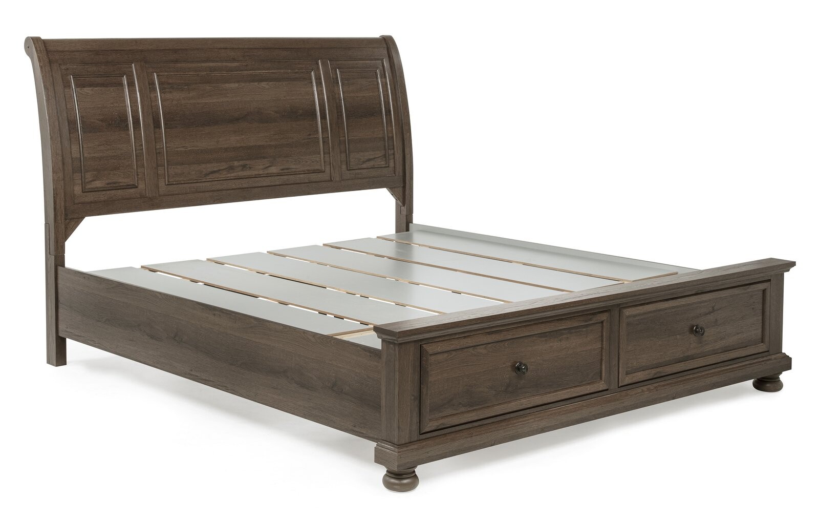 CLARIBELLE K STORAGE BED HB-BROWN