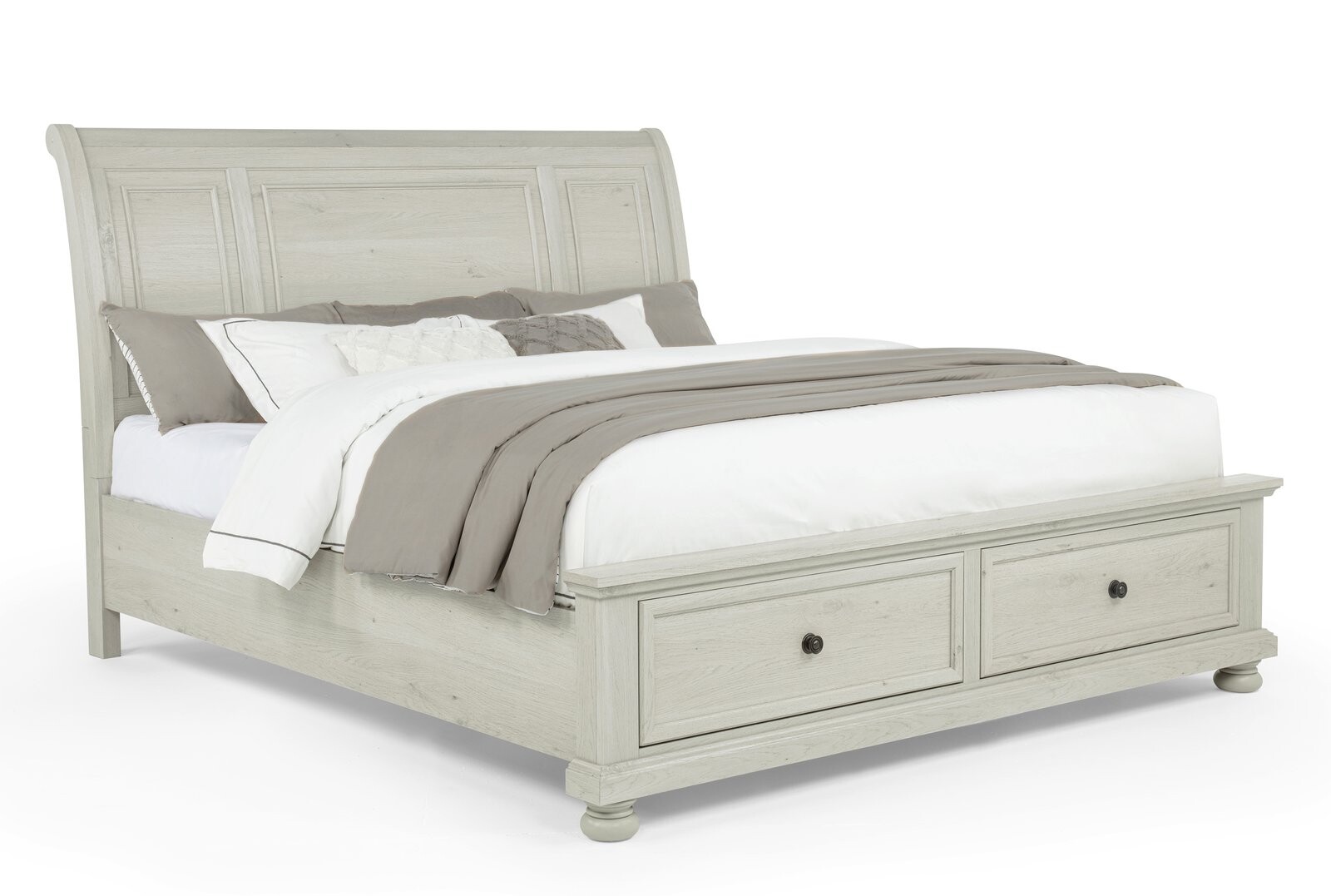 CLARIBELLE K STORAGE BED HB-WHITE
