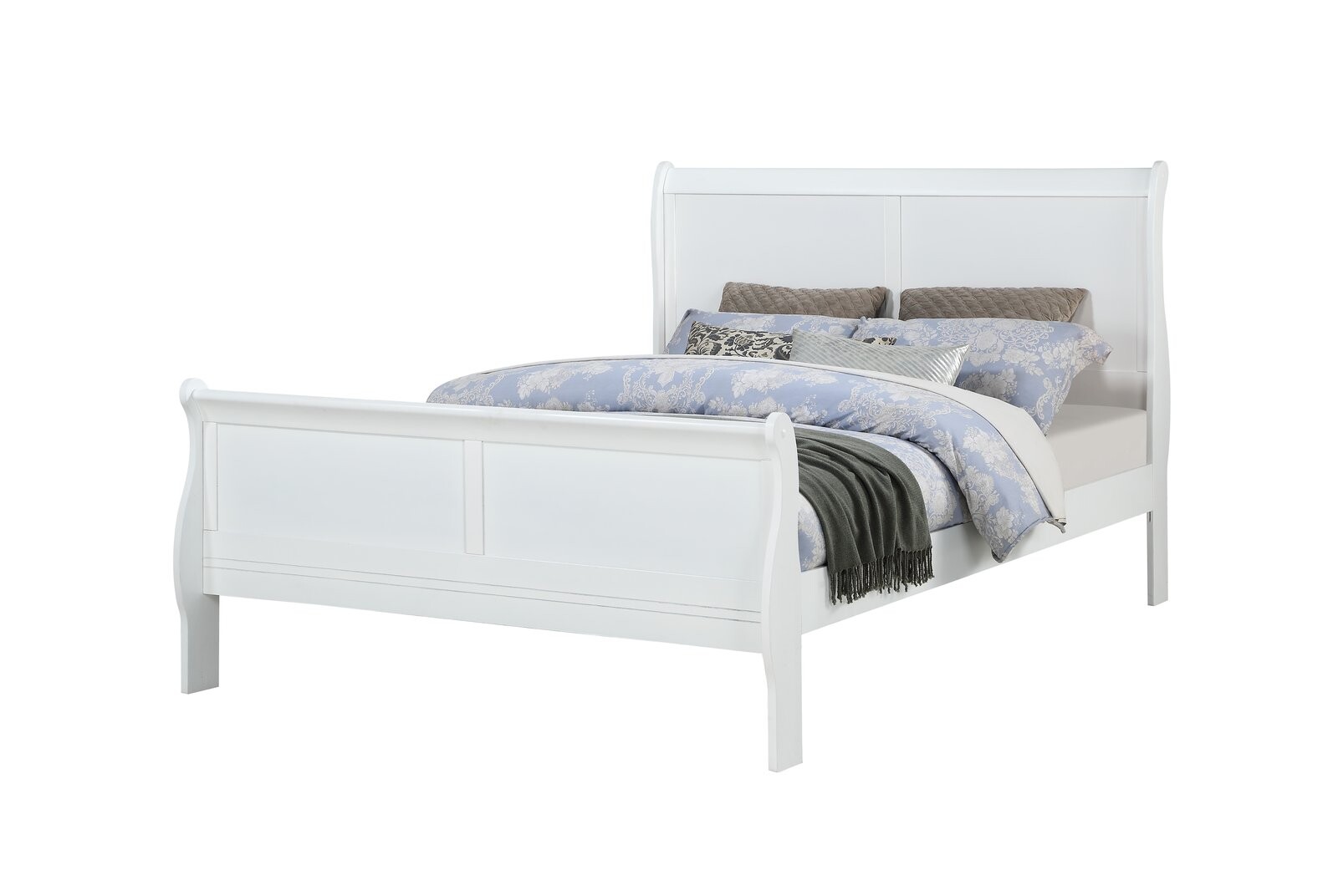 LOUIS PHILIP QUEEN HB/FB WHITE