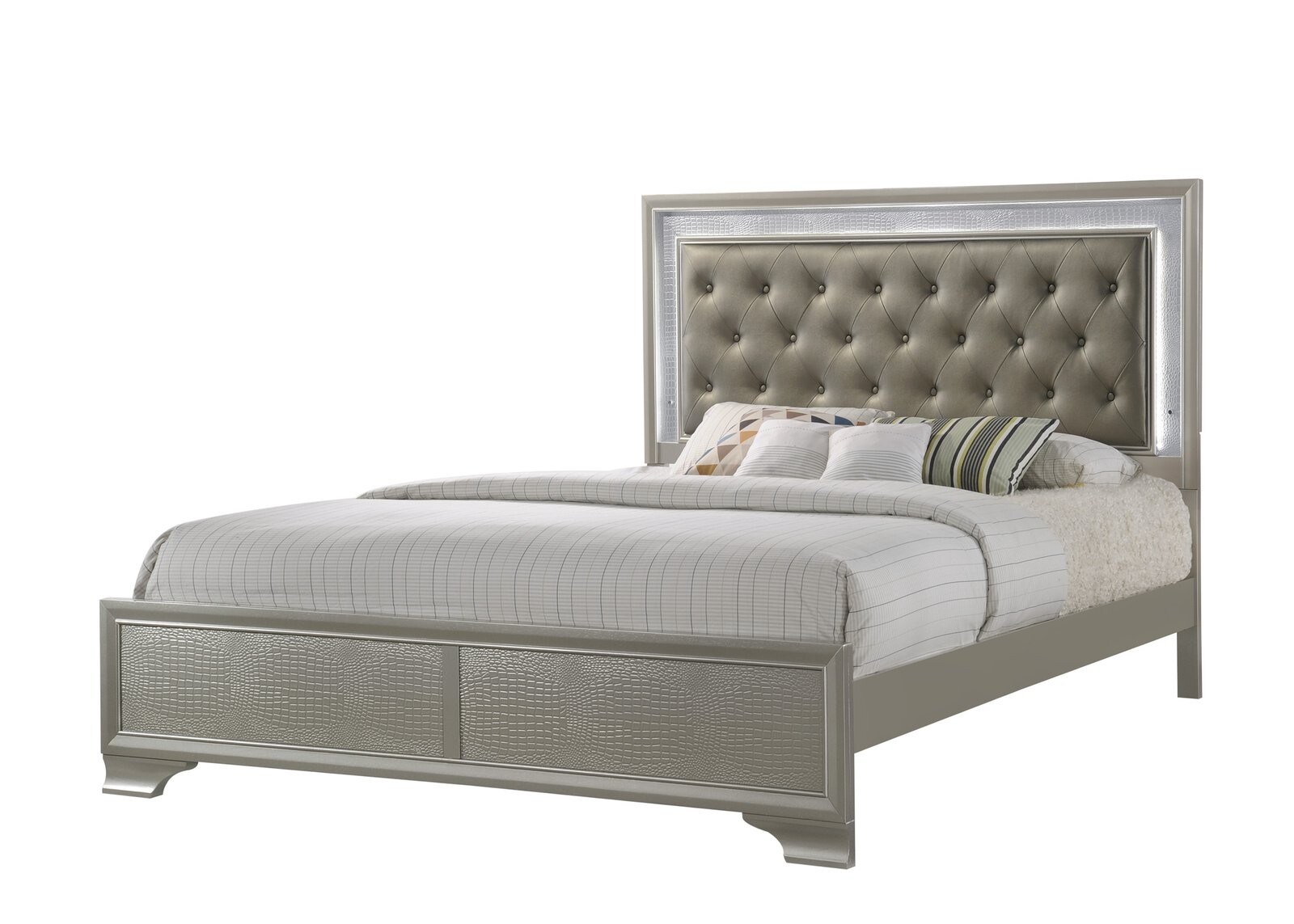 LYSSA KING LED HEADBOARD FOOTBOARD