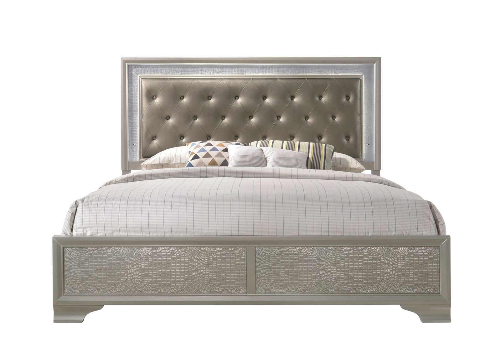 LYSSA KING LED HEADBOARD FOOTBOARD