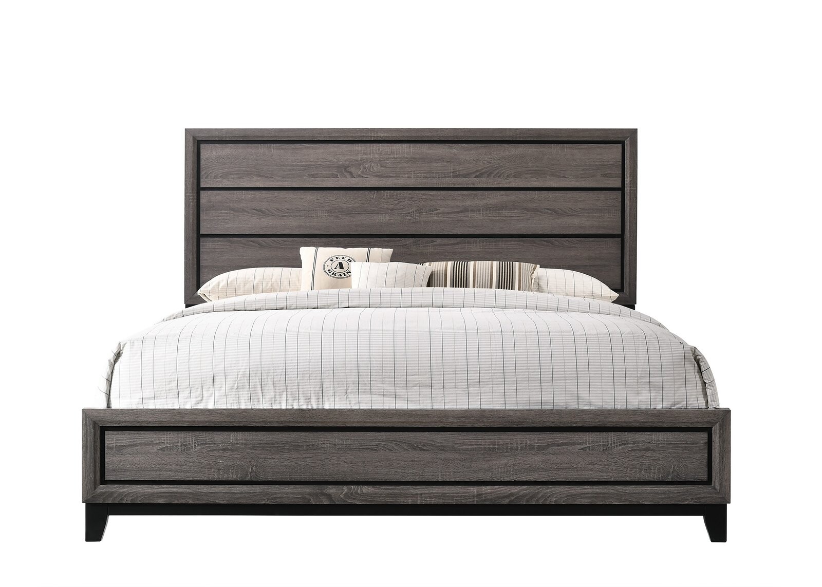 AKERSON KING HEAD/FOOTBOARD GREY