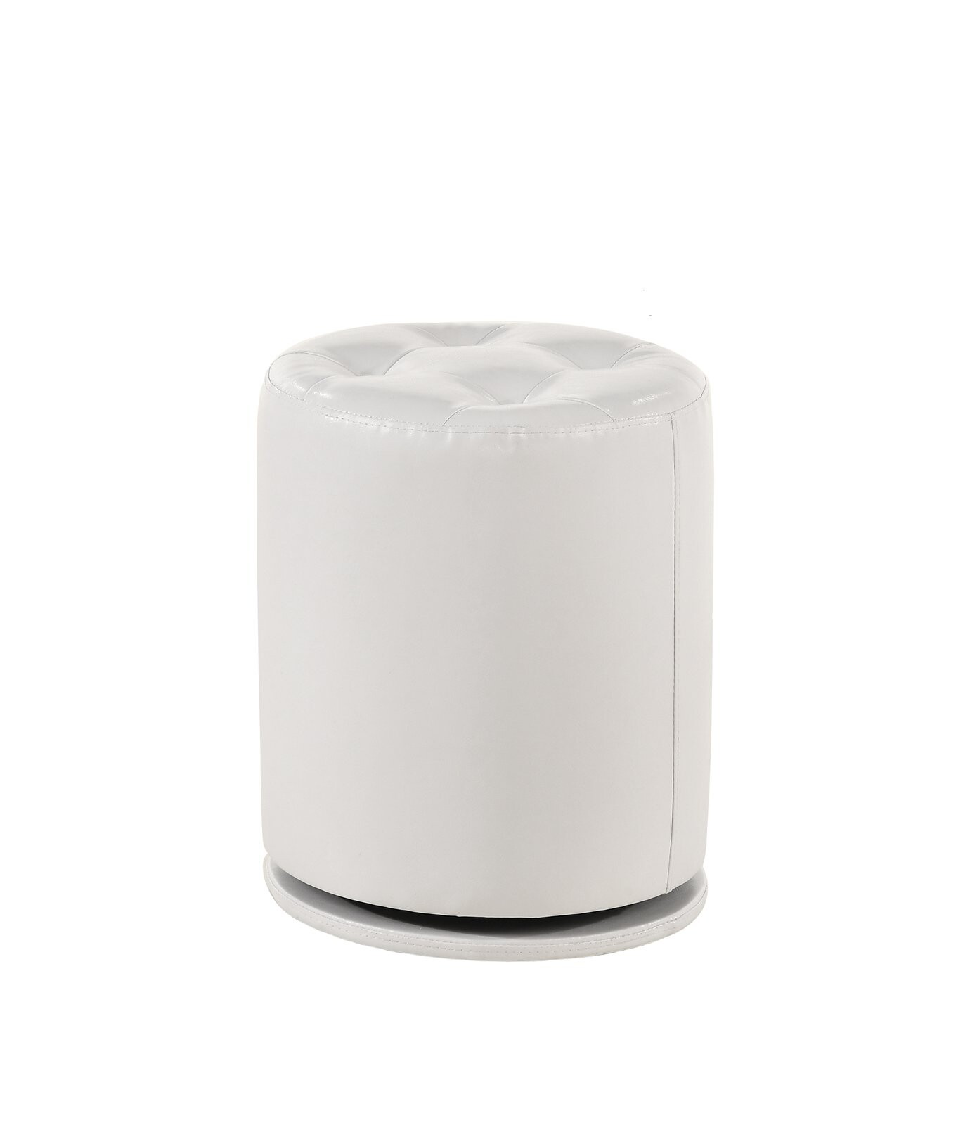 MORGAN ROUND SWIVEL STOOL WHITE