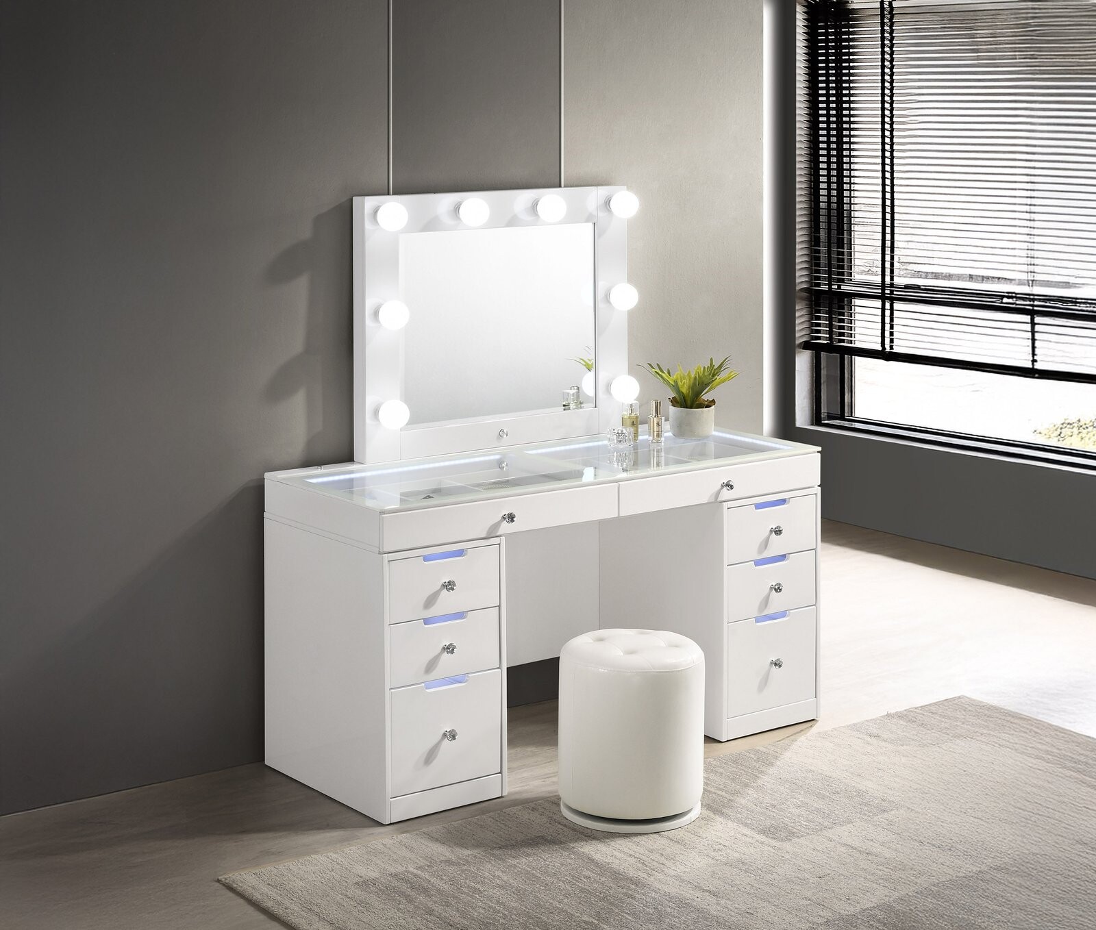 LUXO VANITY BASE TOP WHITE