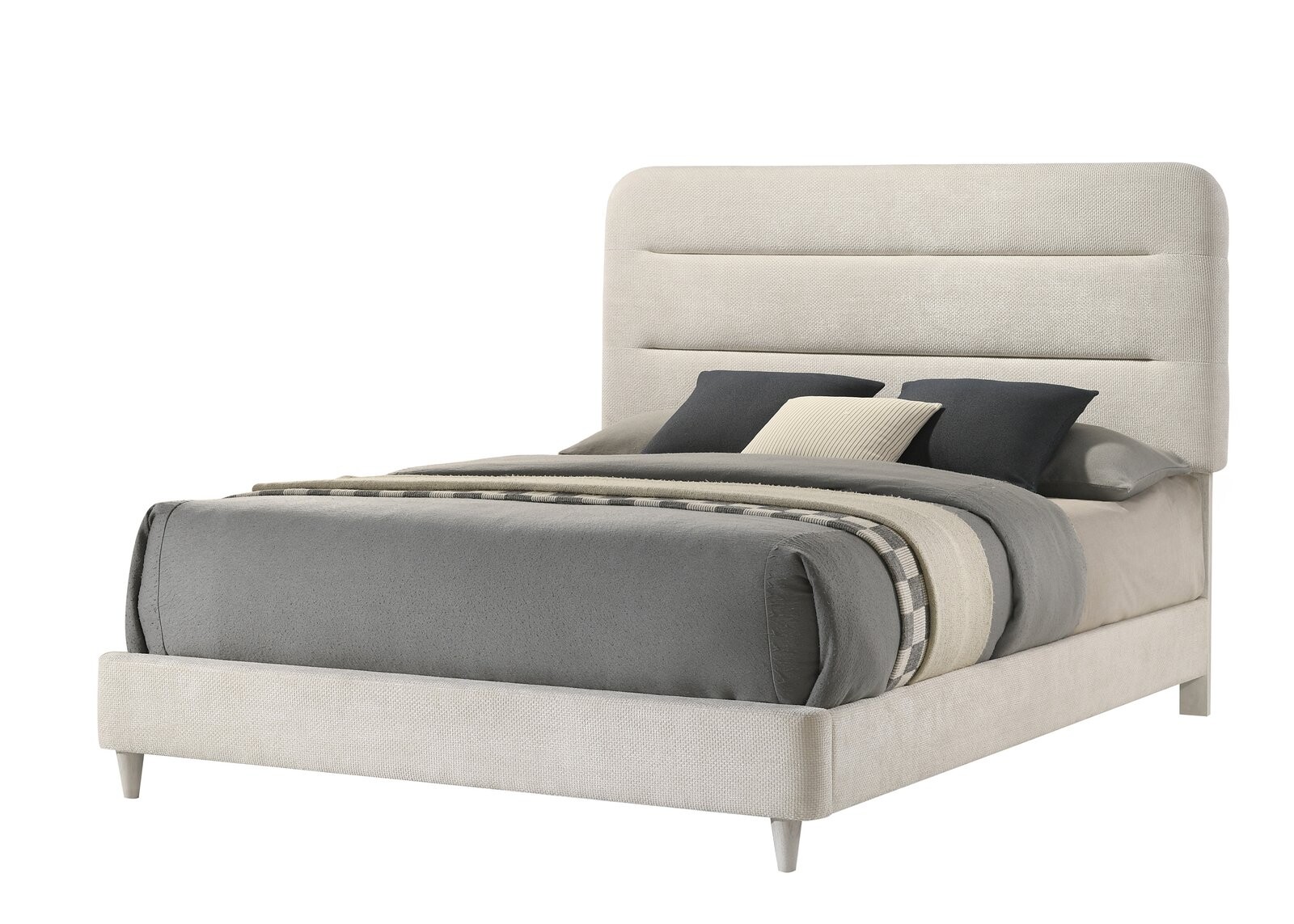 NYOMI Q.HEADBOARD/FOOTBOARD -WHITE