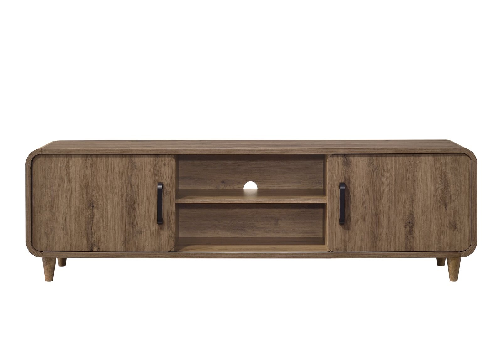NYOMI TV STAND - LIGHT BROWN