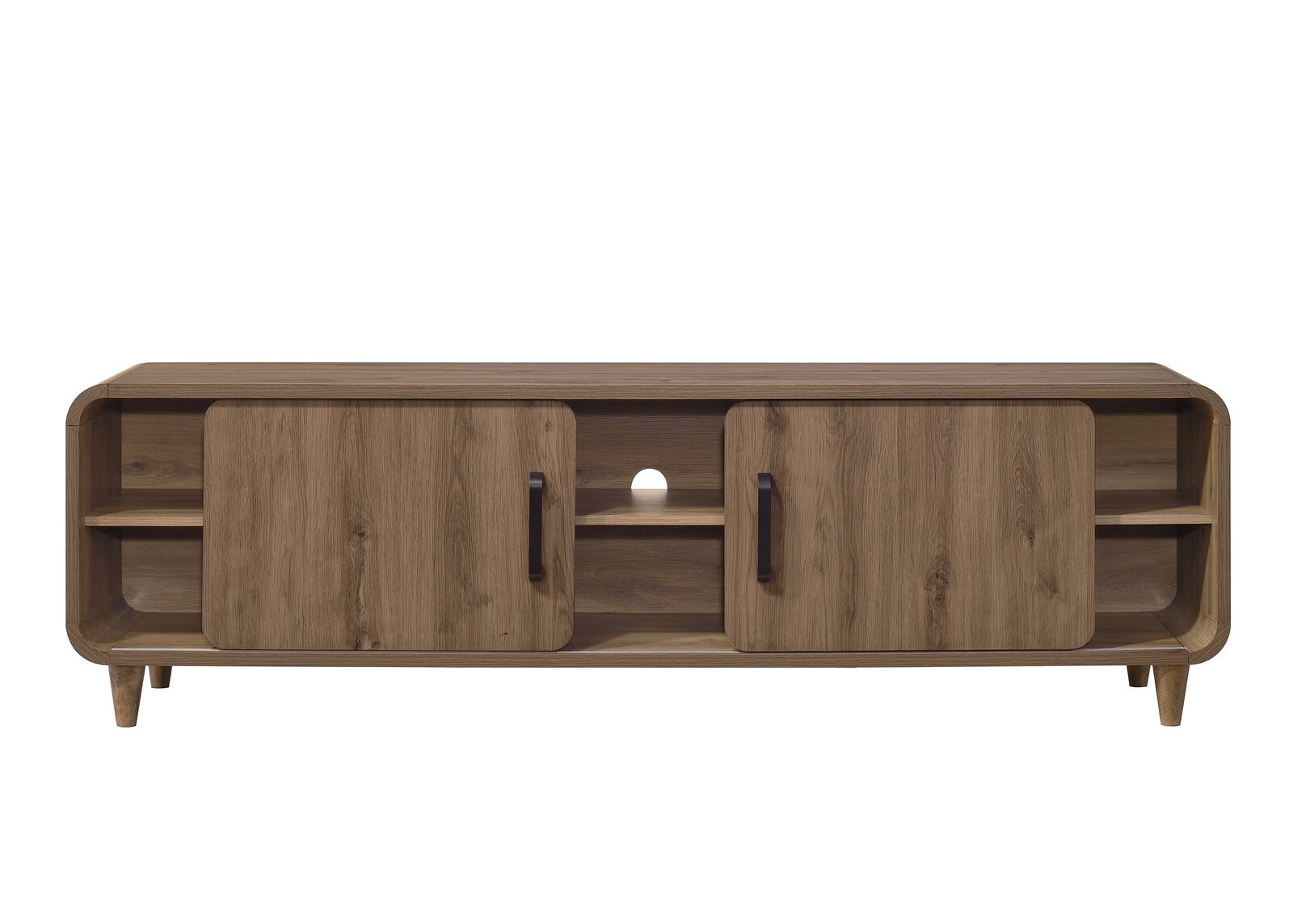 NYOMI TV STAND - LIGHT BROWN