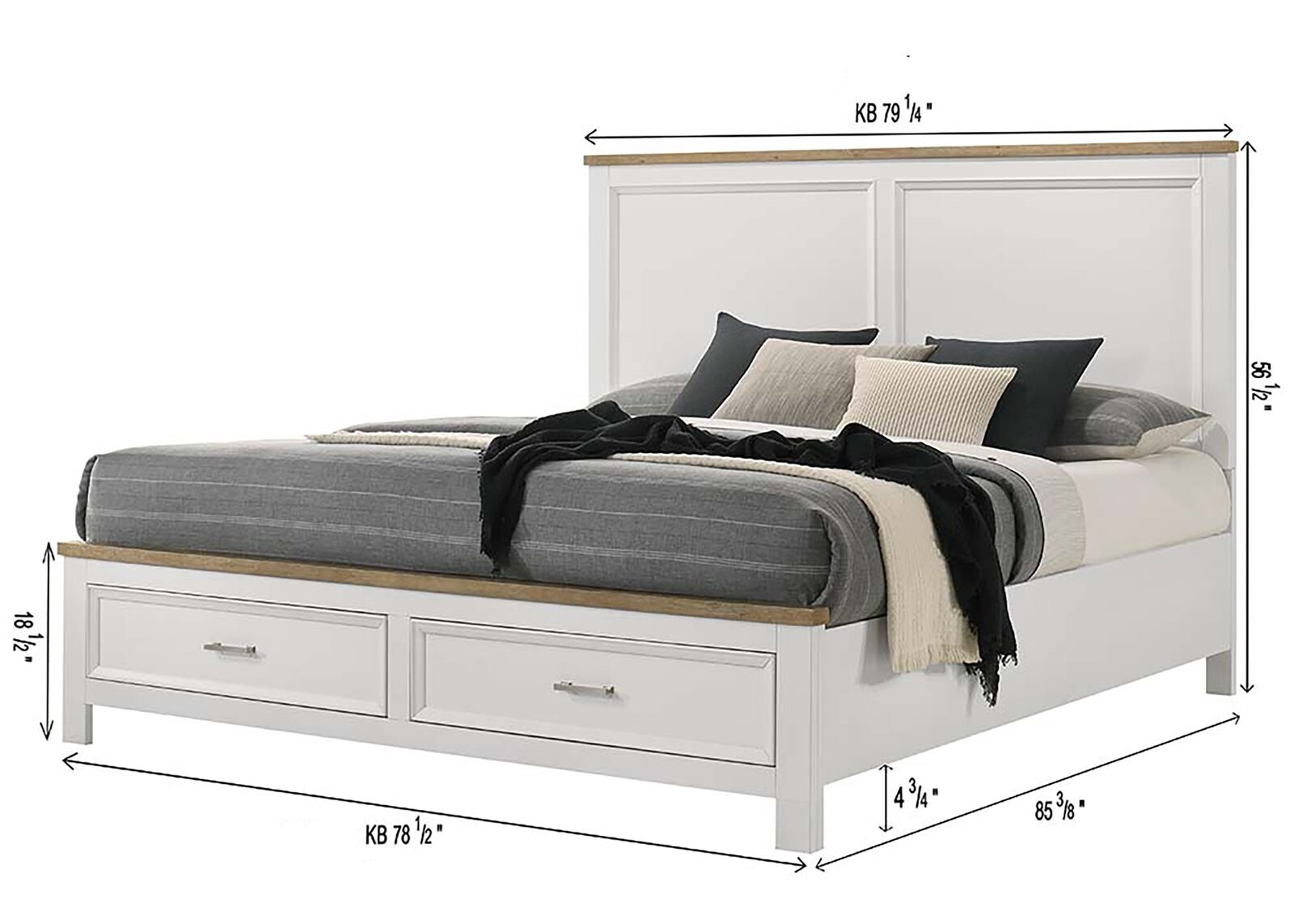 ASTON K PLATFORM STORAGE FB/DRAWER