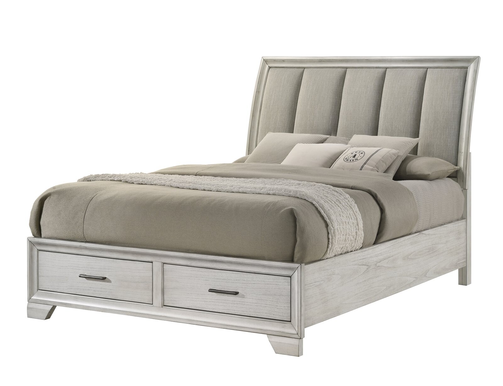 JAYMES Q STORAGE FB/DRAWER W. MIST