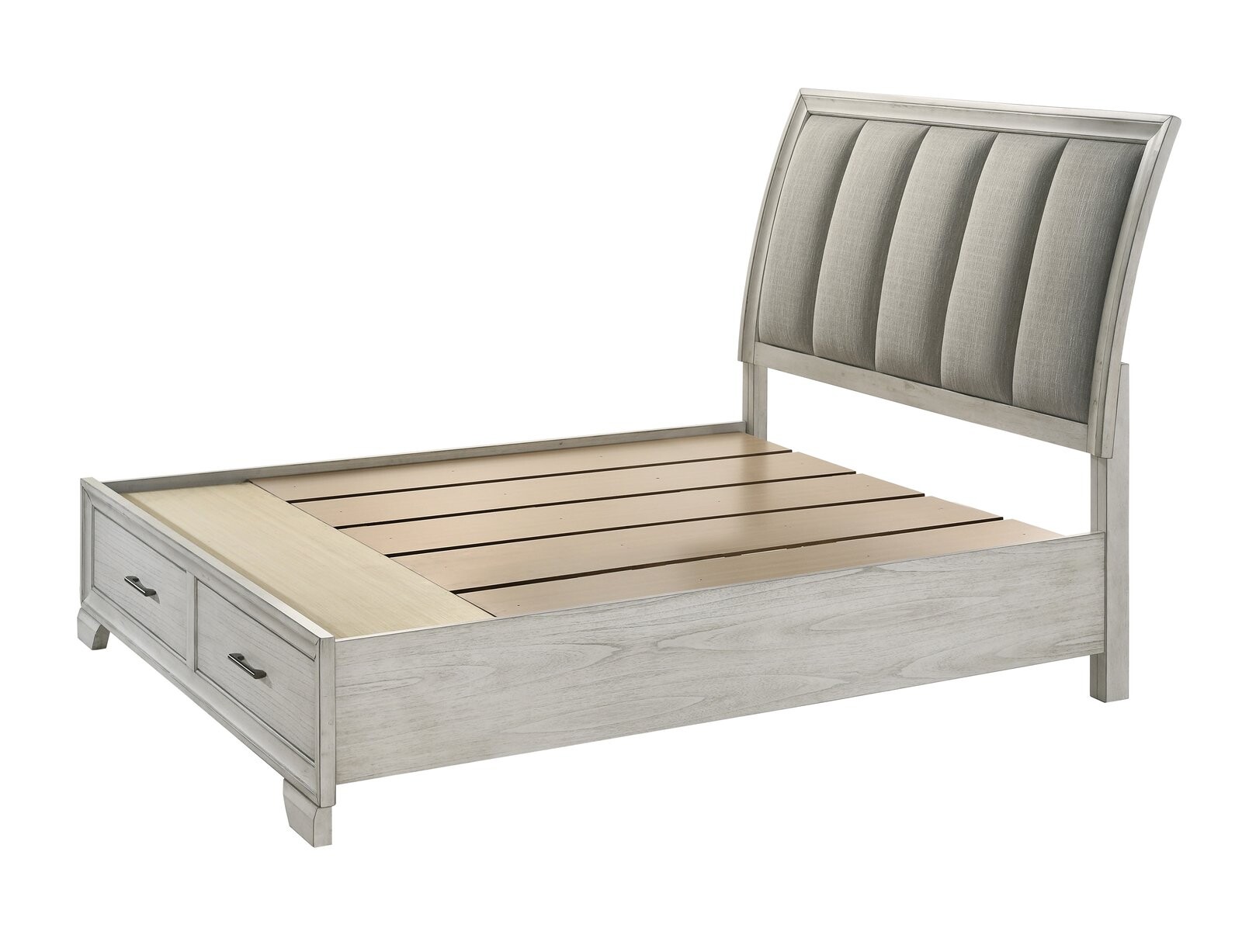 JAYMES Q STORAGE FB/DRAWER W. MIST