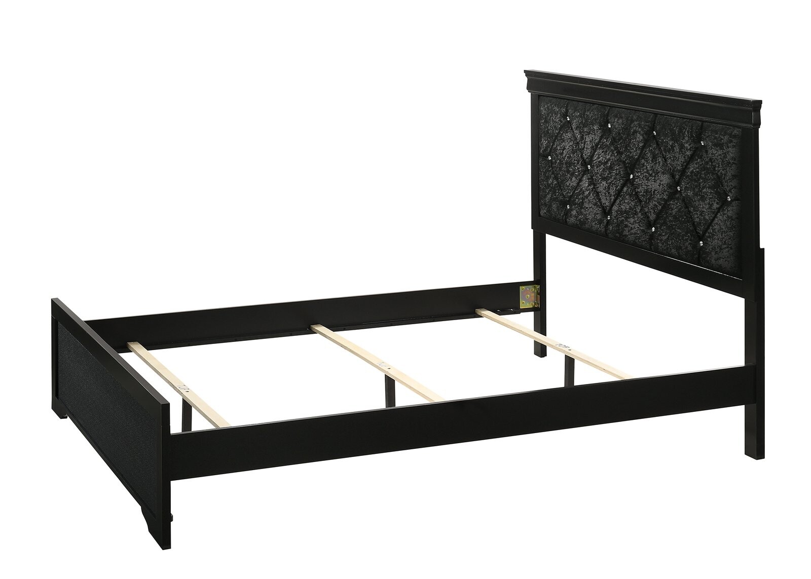 AMALIA QUEEN HEAD/FOOTBOARD BLACK