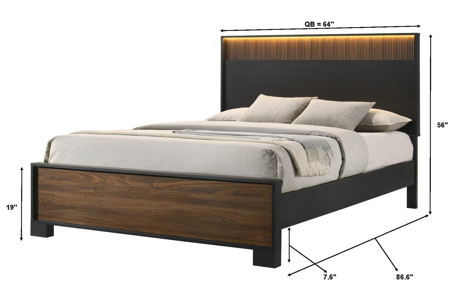 NEMY QUEEN HEADBOARD/FOOTBOARD