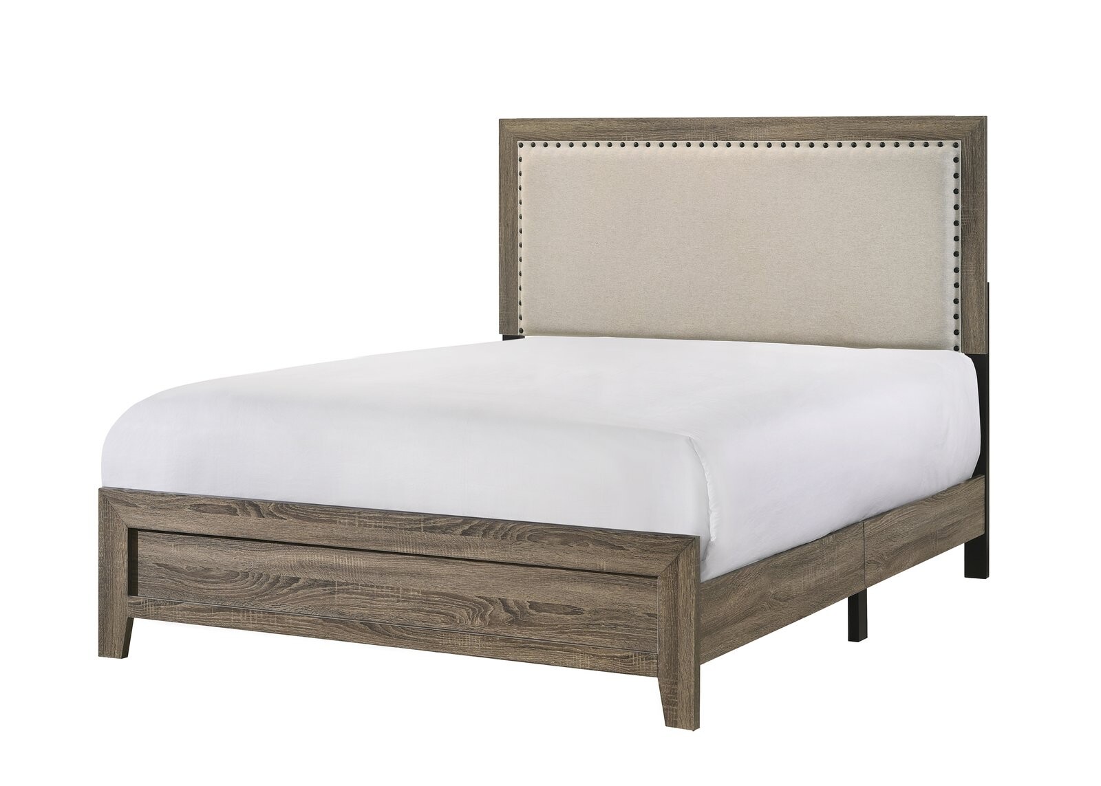 MILLIE UPHOLSTERY BED ONE BOX -GREY
