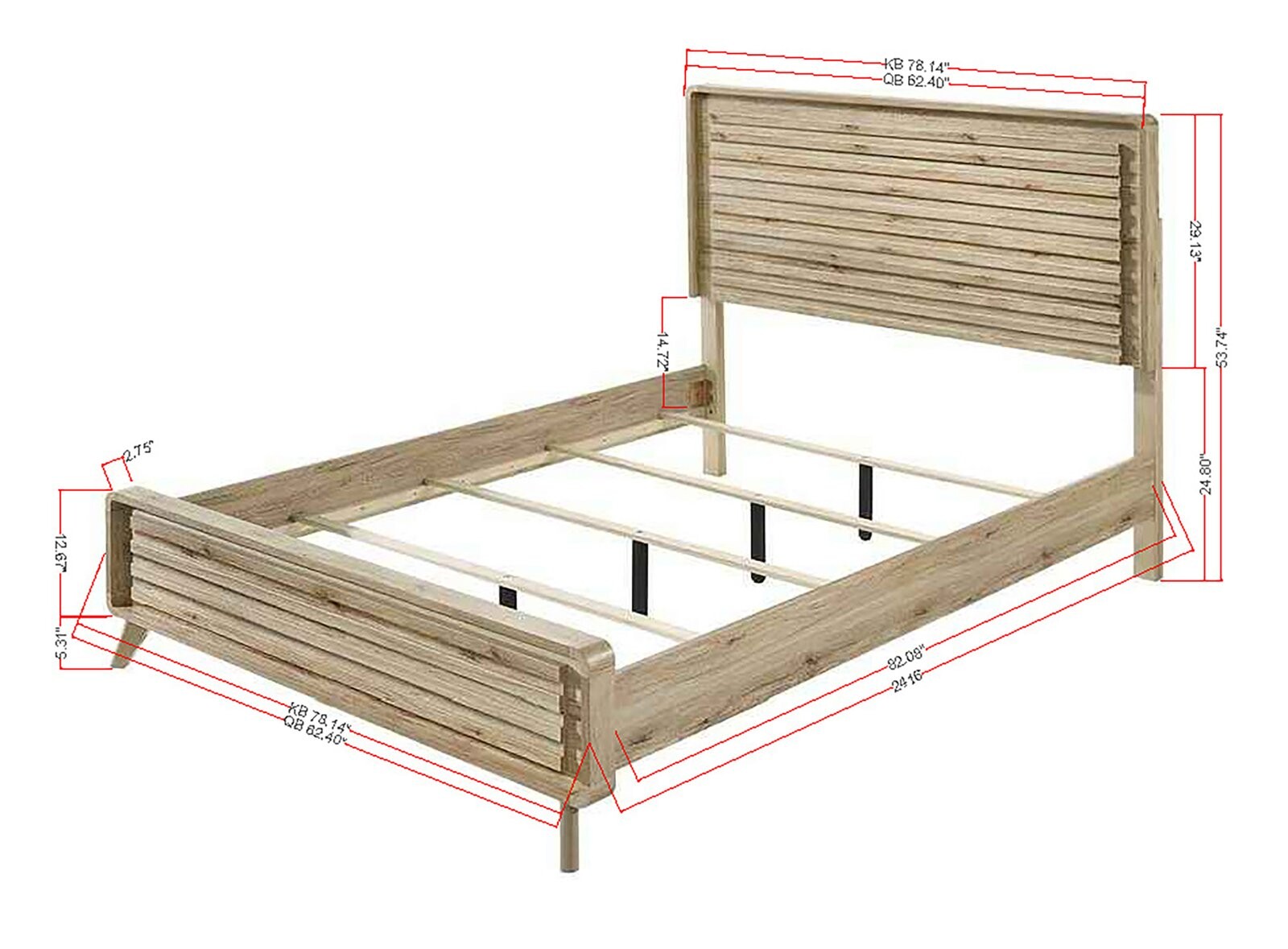 DAWSON KING HEADBOARD/FOOTBOARD